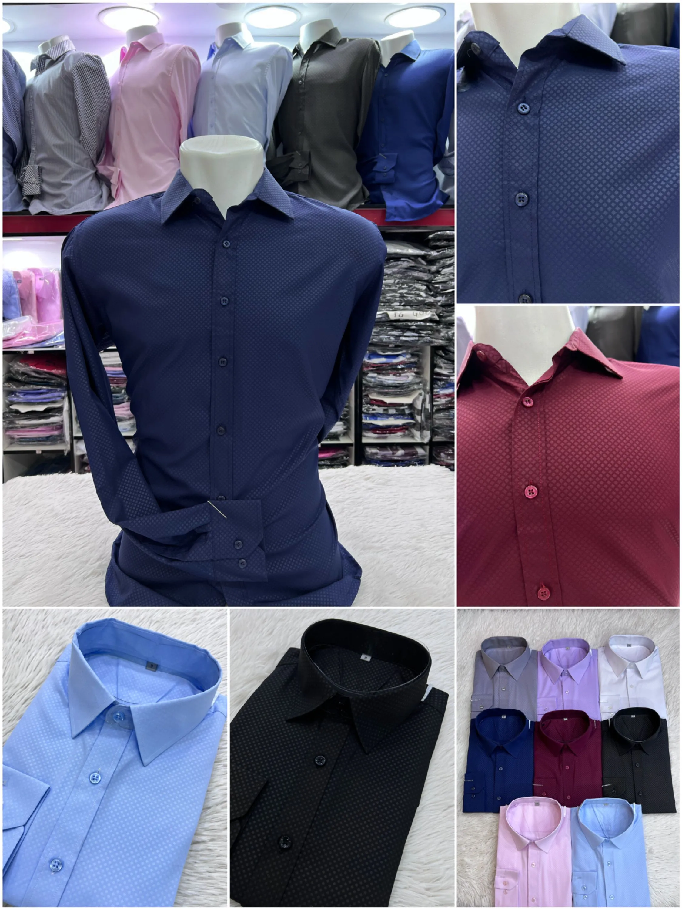 Camisa Social Masculina Xatrez Microfibra Com Elastano Slim Fit Manga Longa Sem Bolso Feito na China - Estersocial