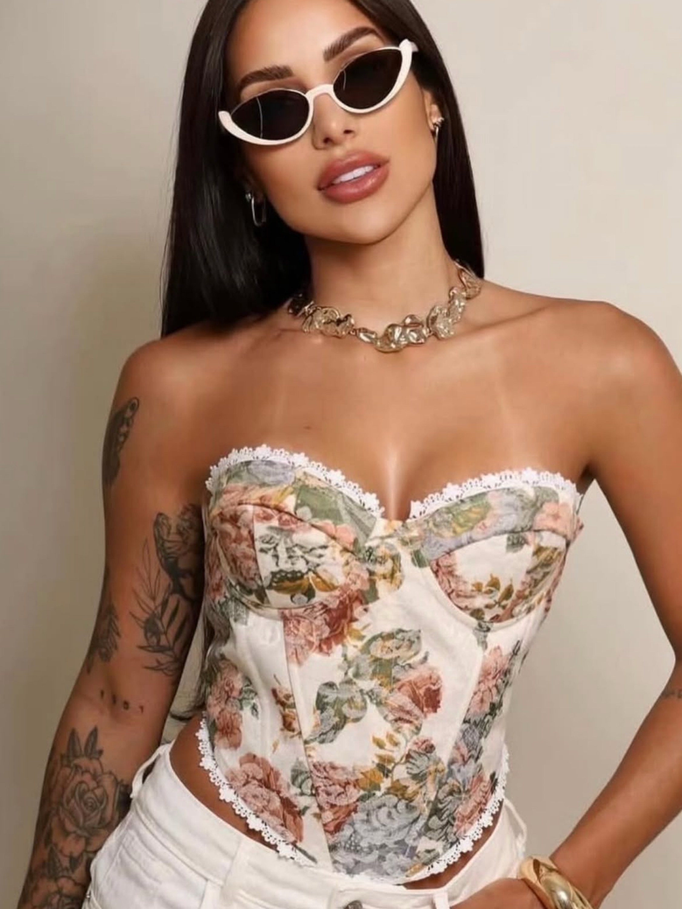 Corselet Floral TENDÊNCIA 🔥