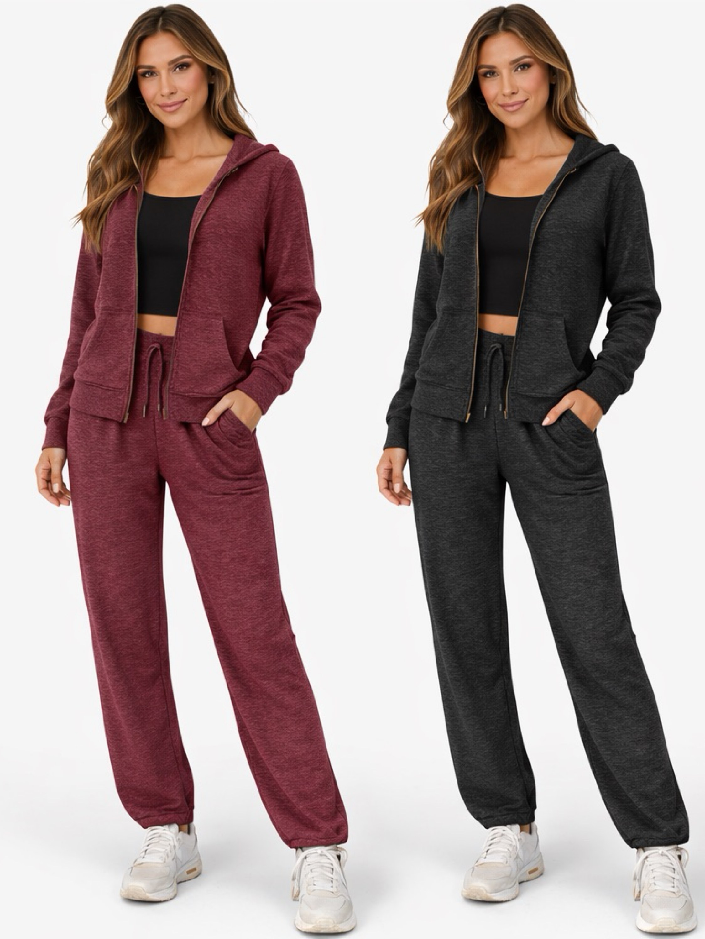 Conjunto calça + blusa com capuz lanzinha