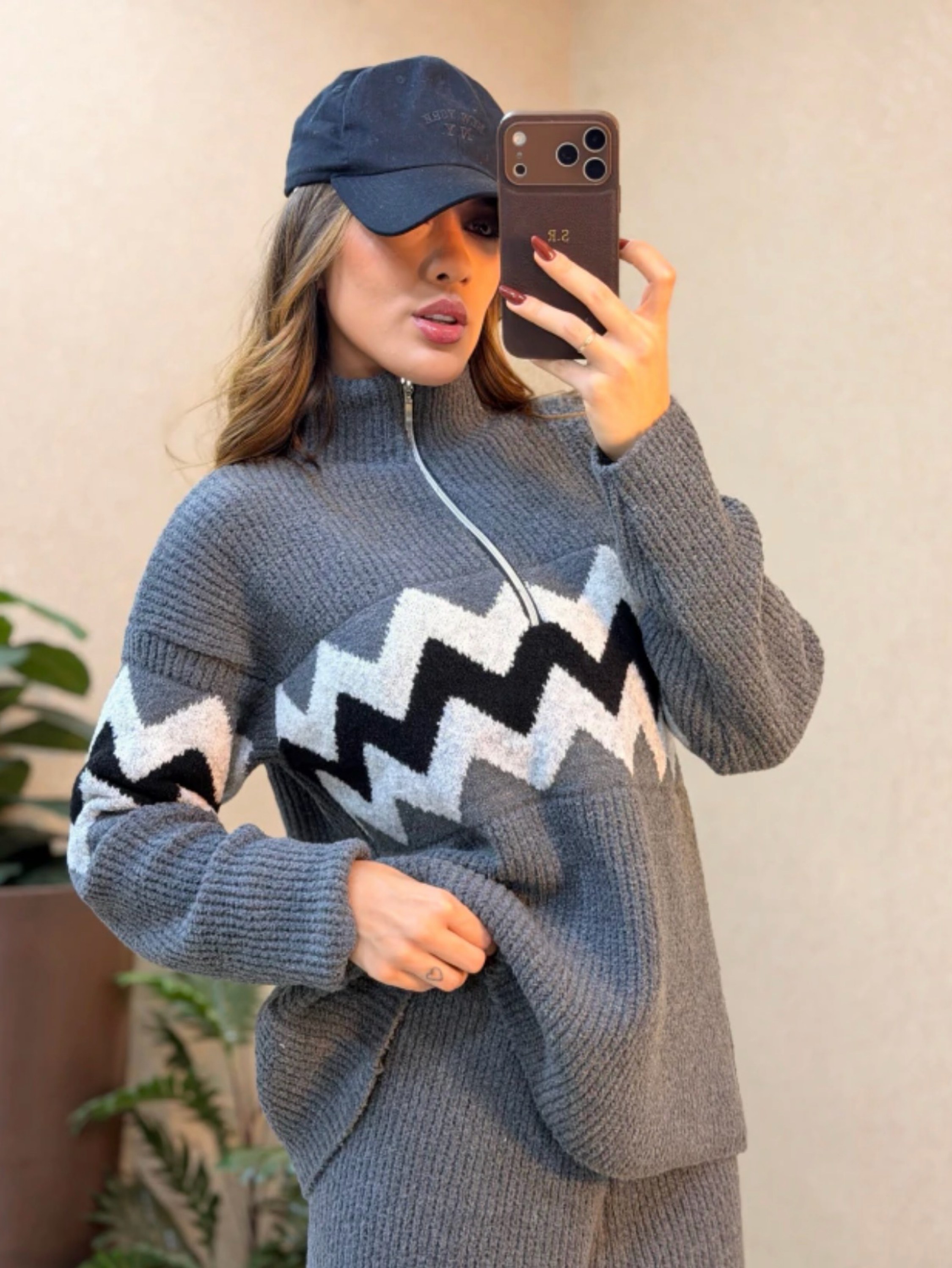 Conjunto Luxo Tricô Mousse