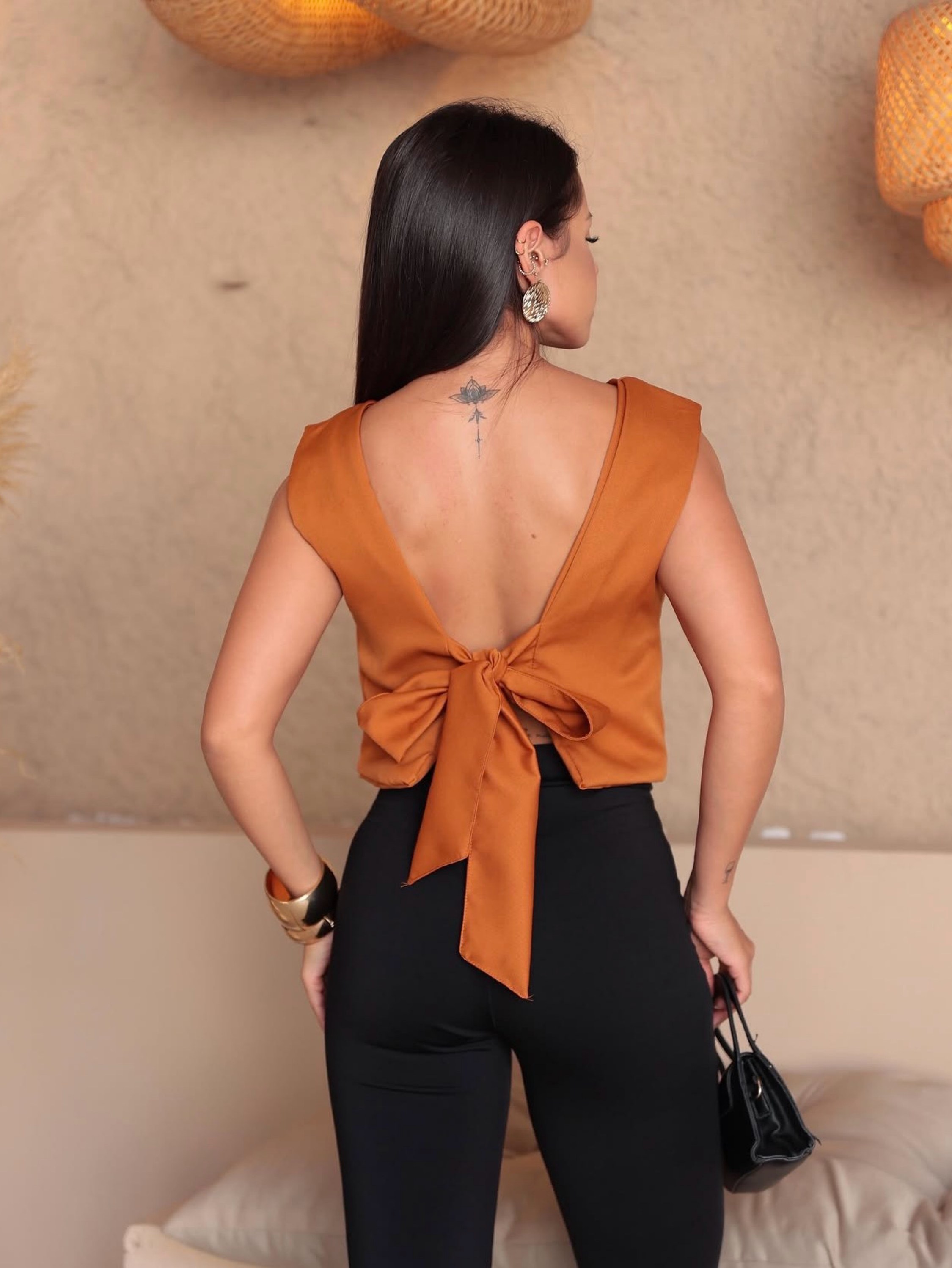 Croped Laço Alfaiataria