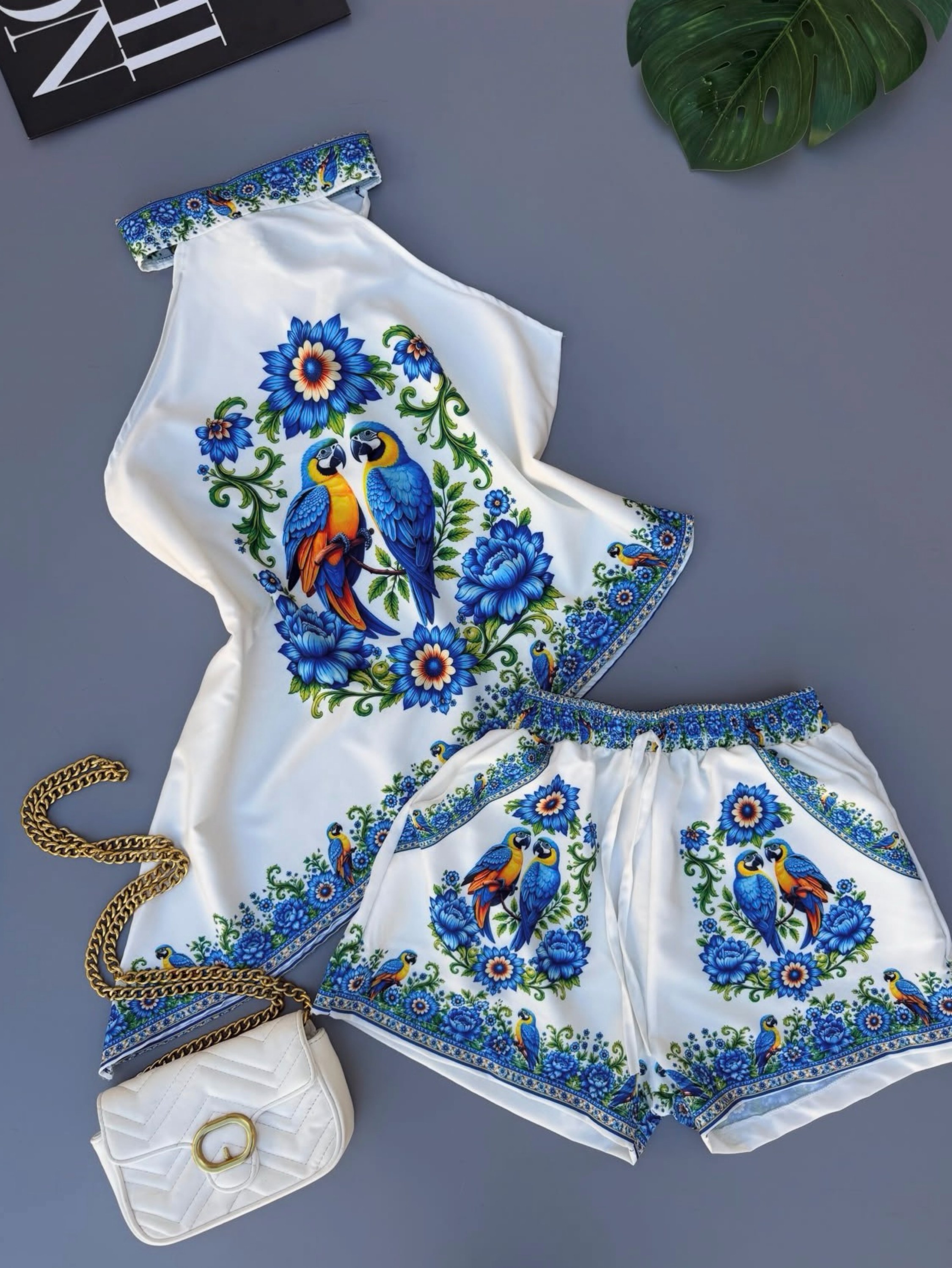 Conjunto Farm Blusa Gola + Short COLEÇÃO PRIMAVERA VERÃO