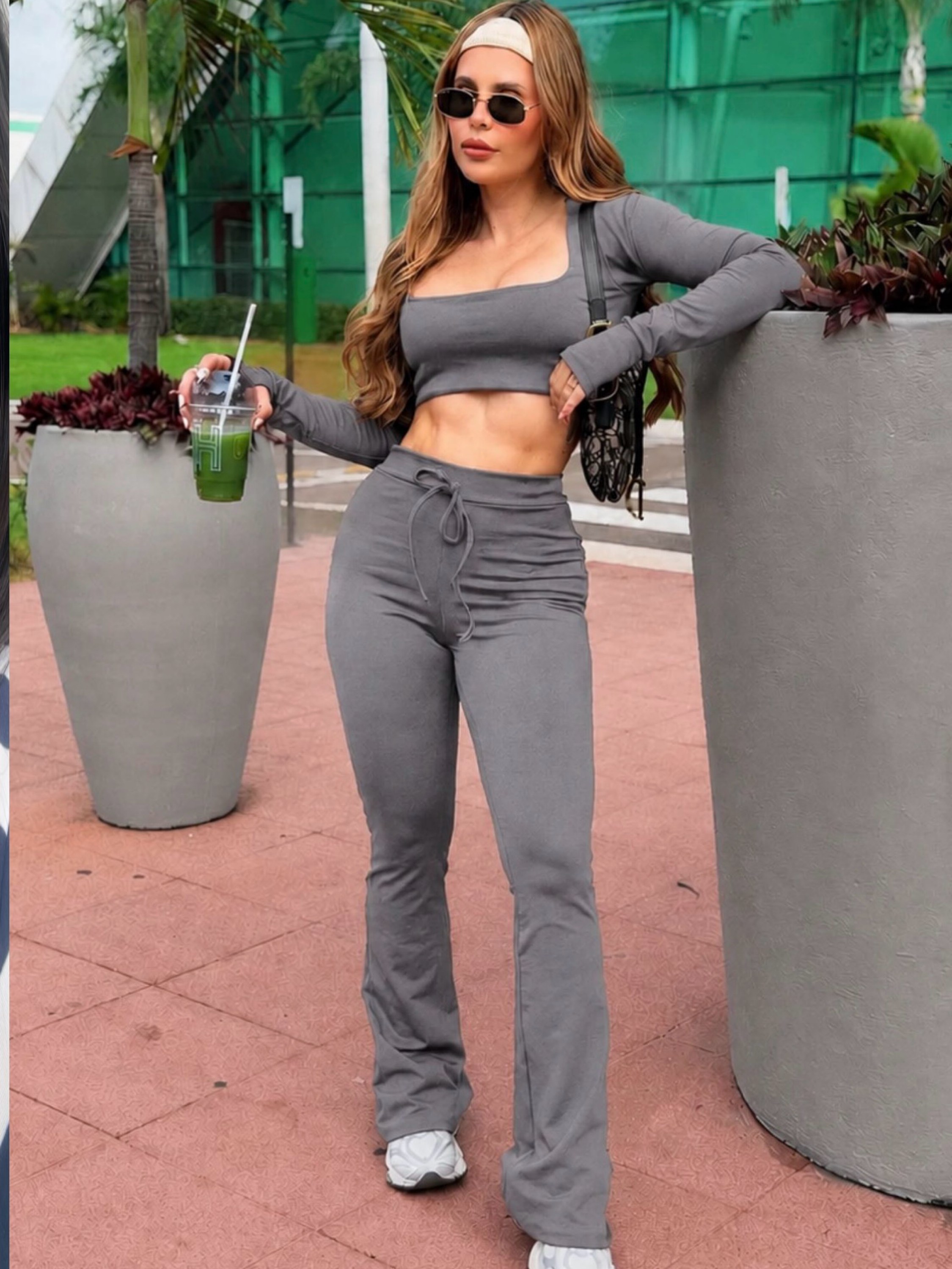 Conjunto Calça Bailarina + Croped