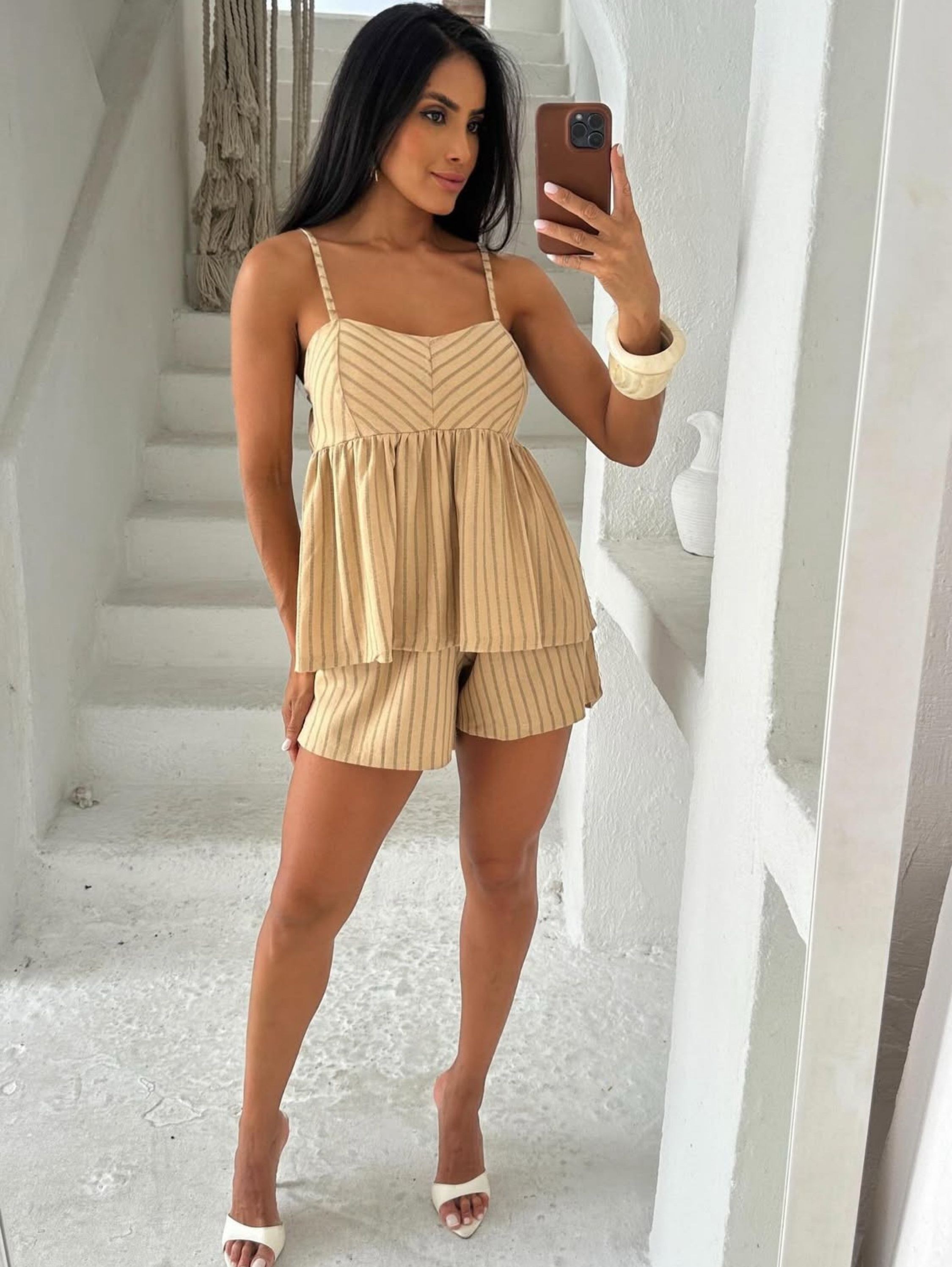 Conjunto Linho Listrado