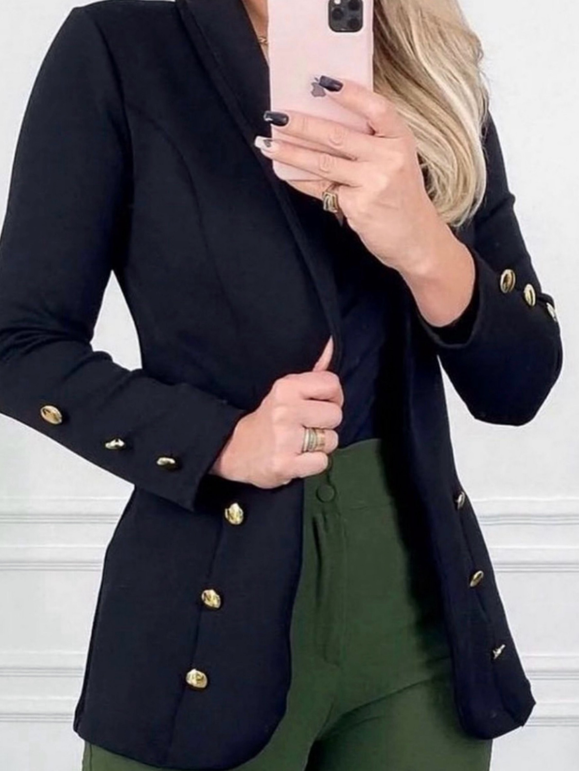 Blazer de botões Alfaiataria