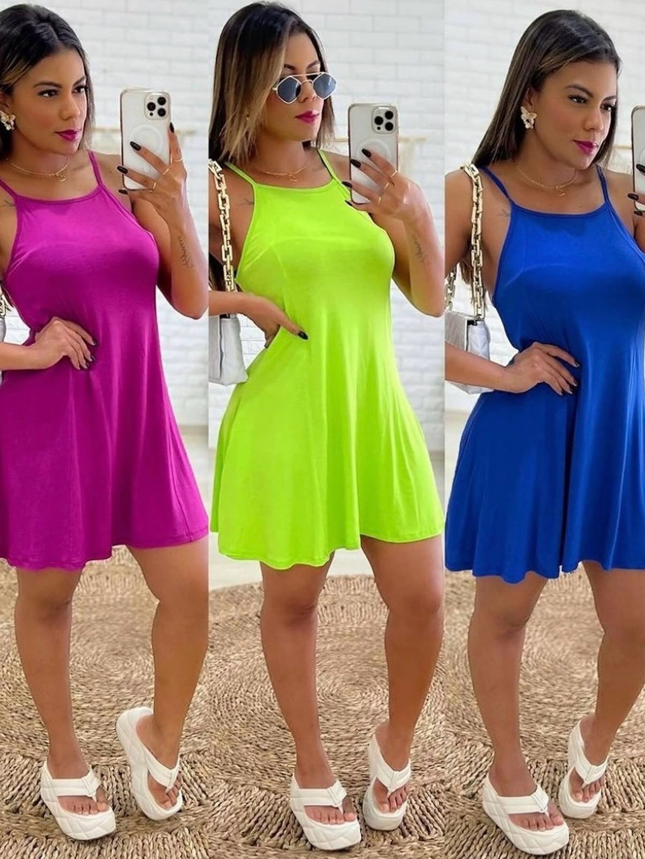 Vestido viscolycra alça NOVA COLEÇÃO PRIMAVERA VERÃO