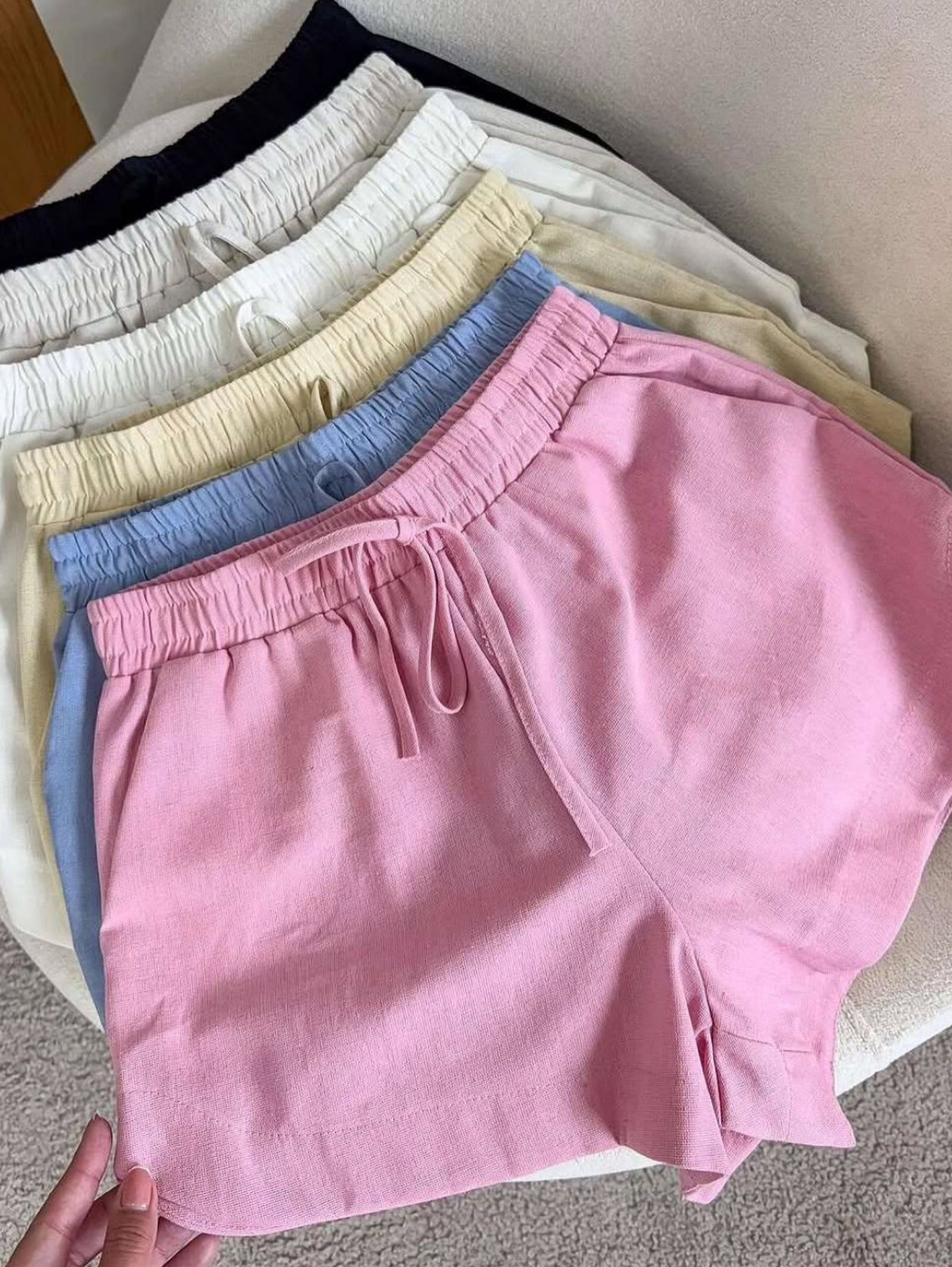 Short tecido Linho Cores Candy