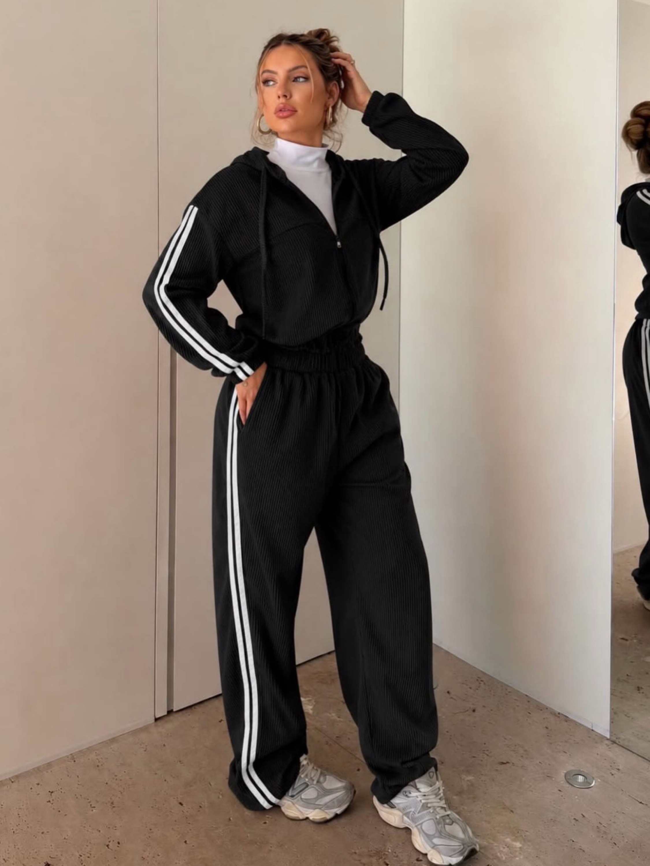 Conjunto Cotelê Listra lateral LÍQUIDA INVERNO