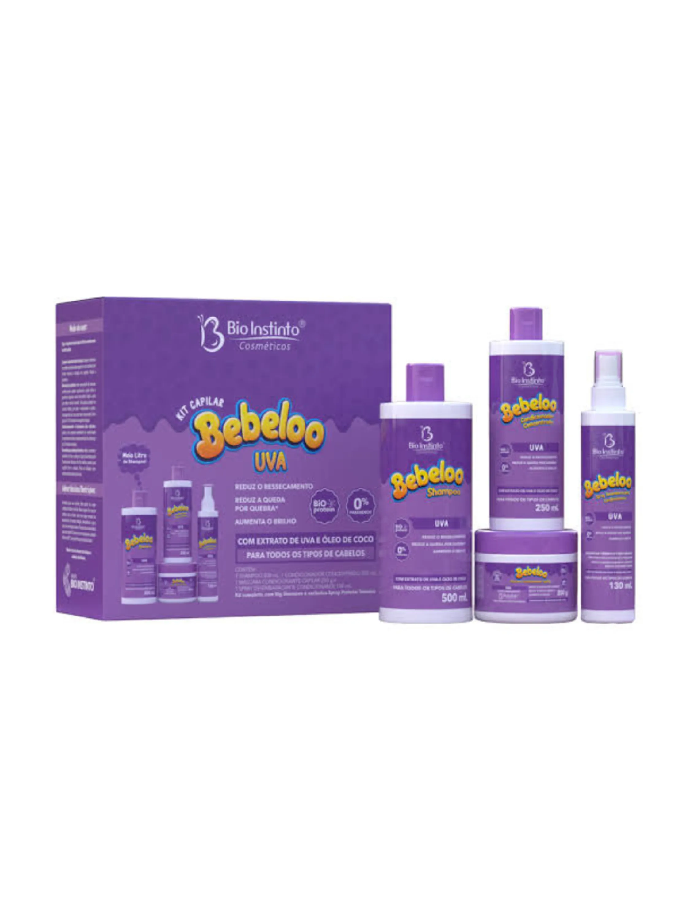 Kit Capilar Bebeloo Uva Bioinstinto