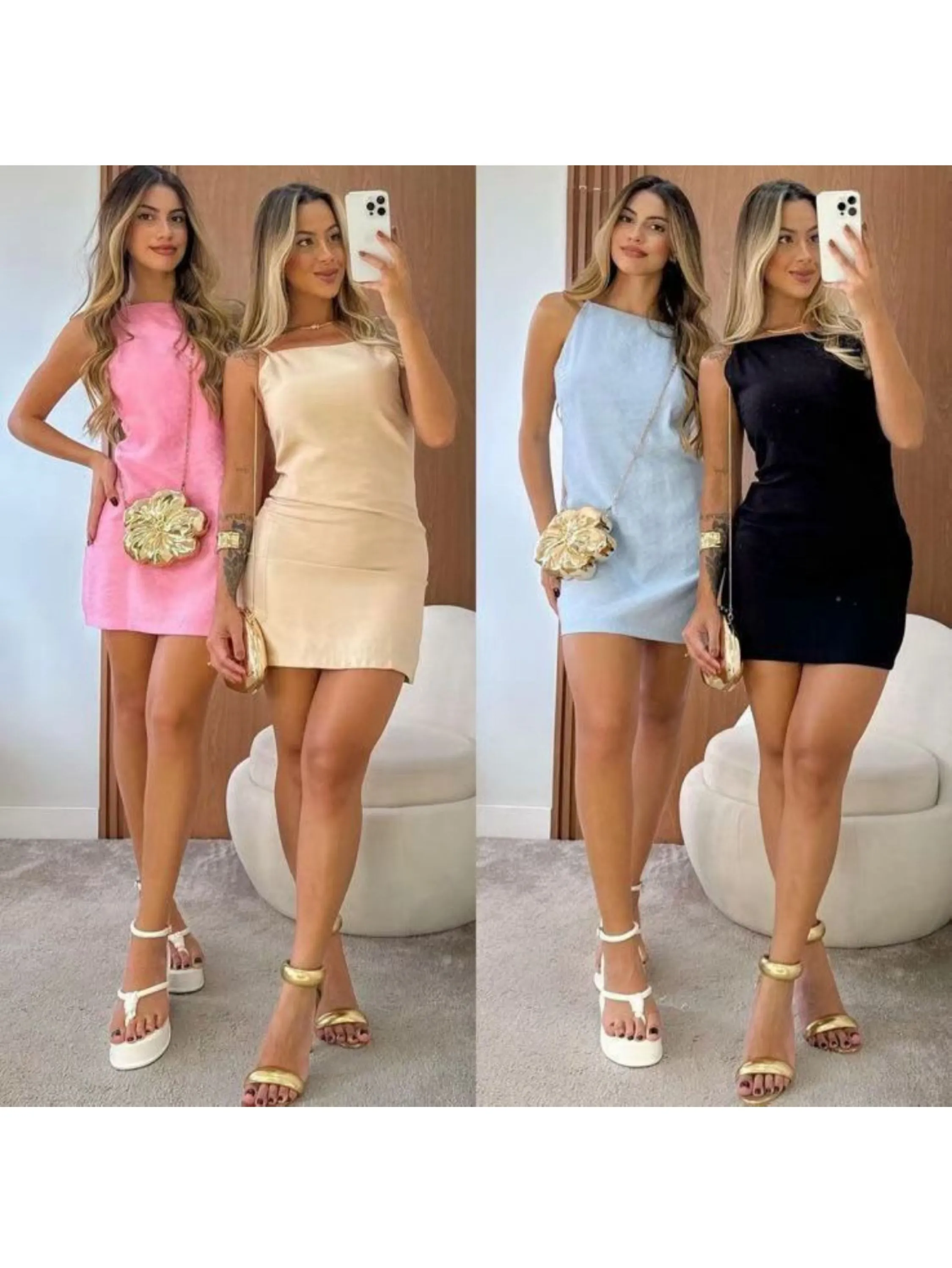 Vestido alça tecido marrant casual e charmoso look verão