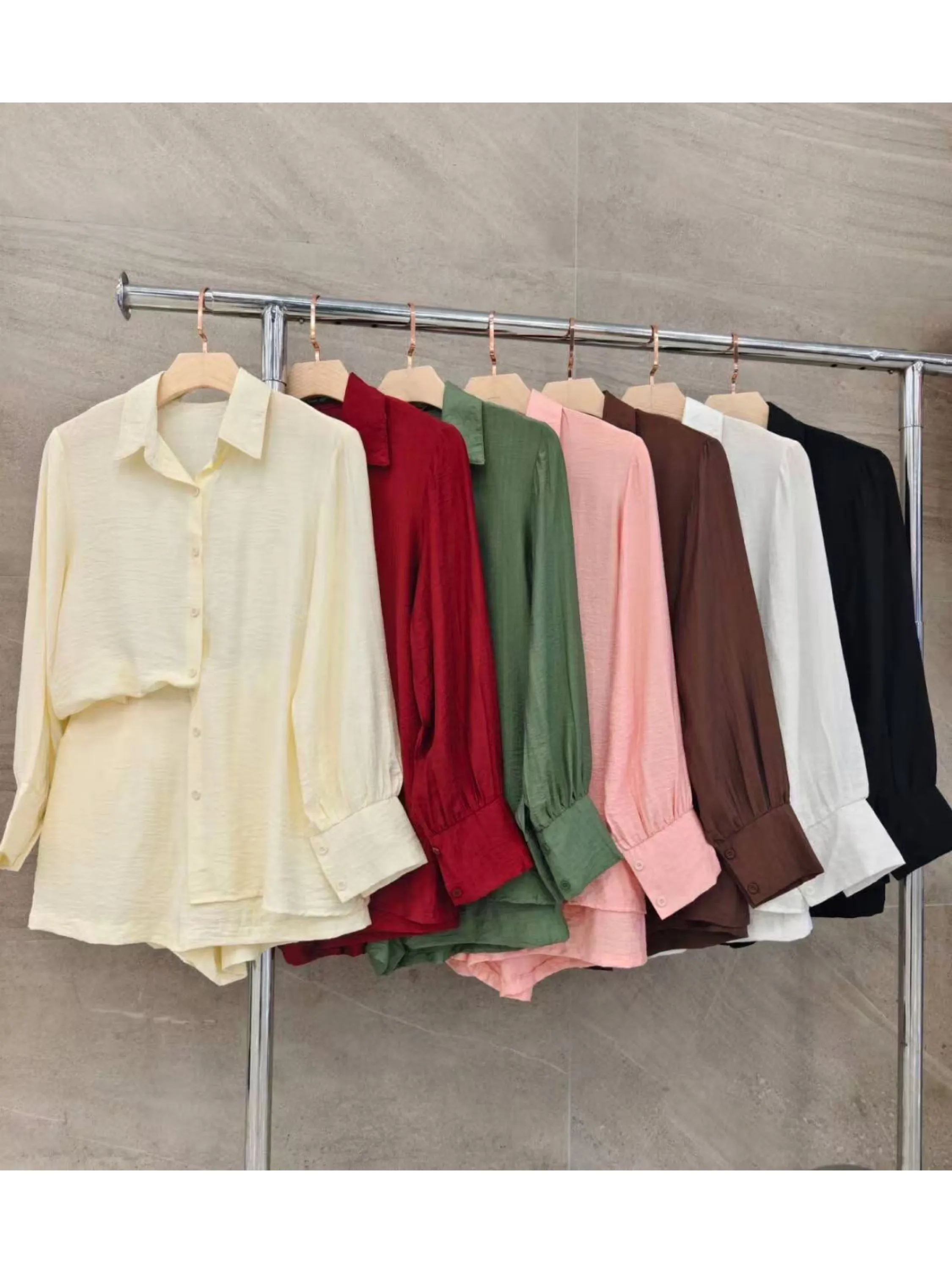 Conjunto camisa short forrado com elástico look verão