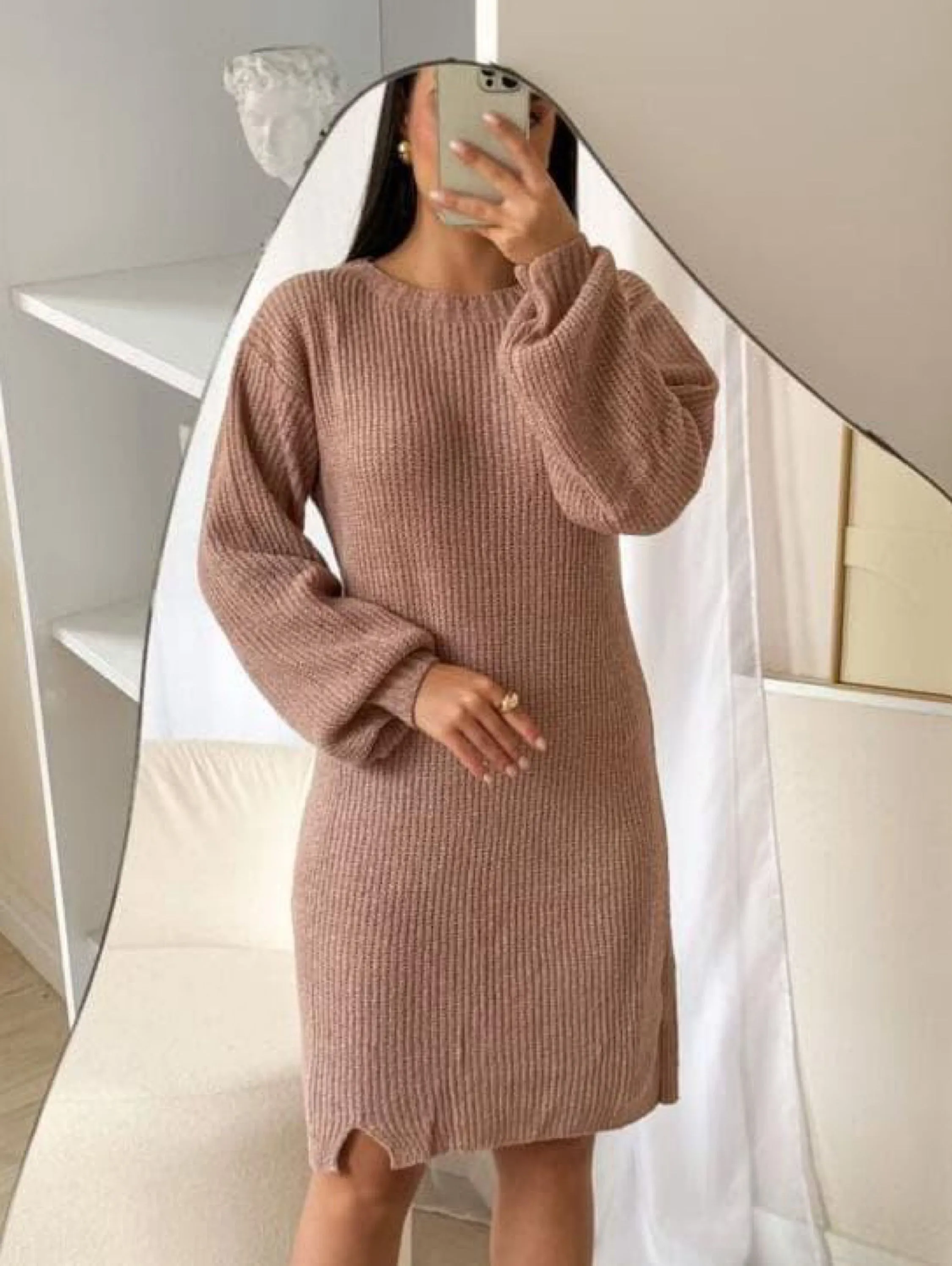Vestido fio mousse look inverno