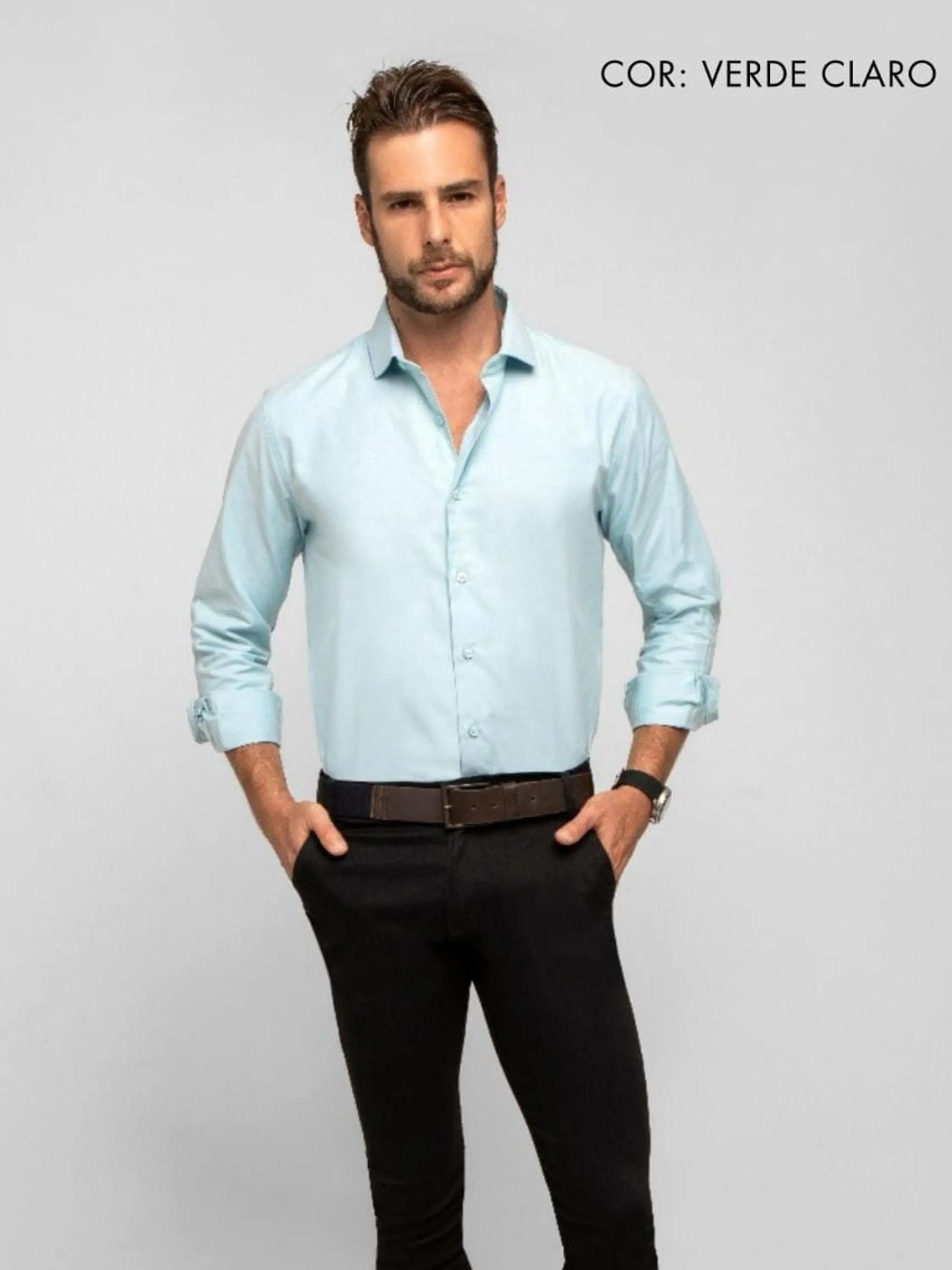 Camisa social oxiforfine