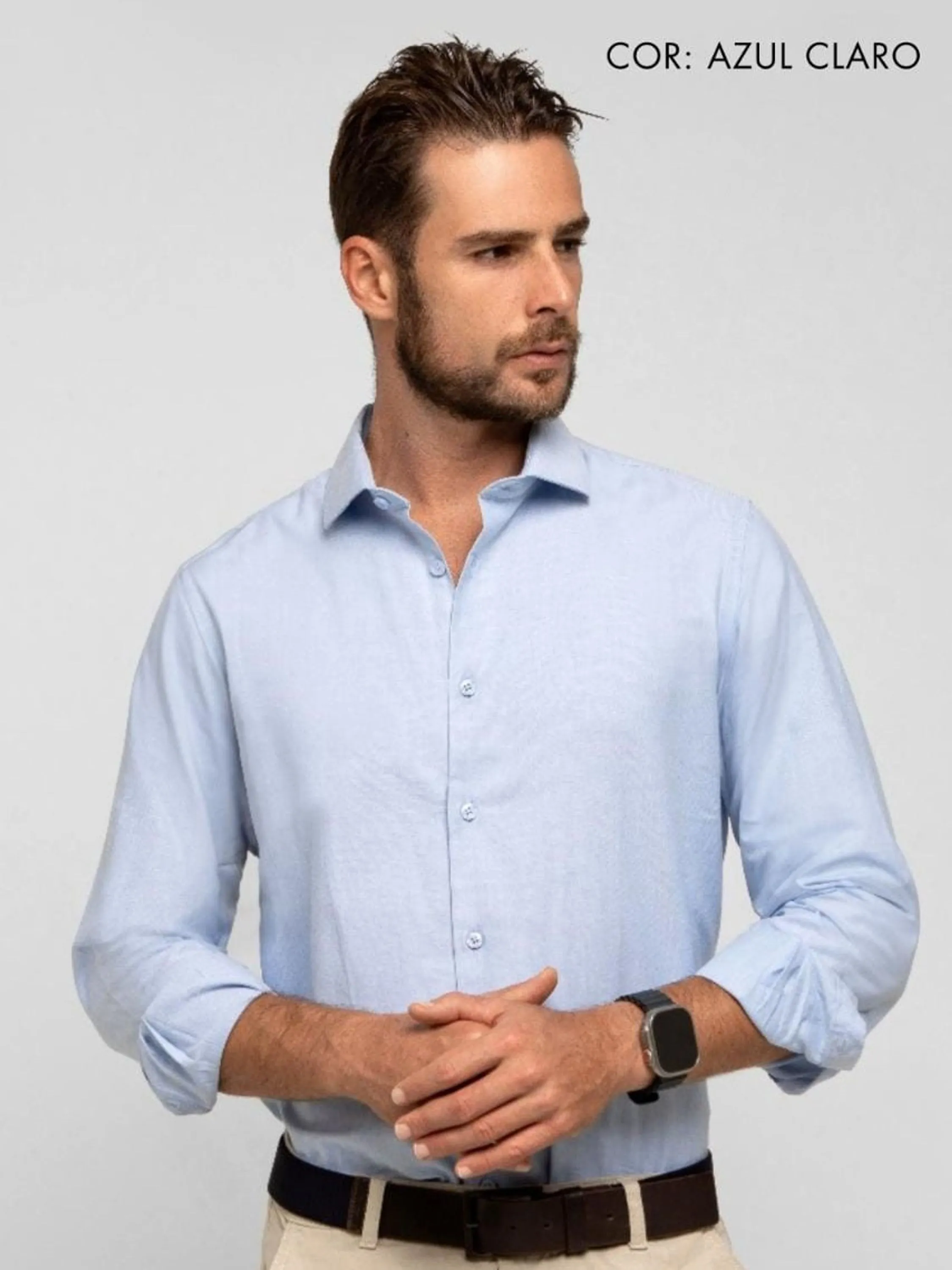 Camisa social oxiforfine