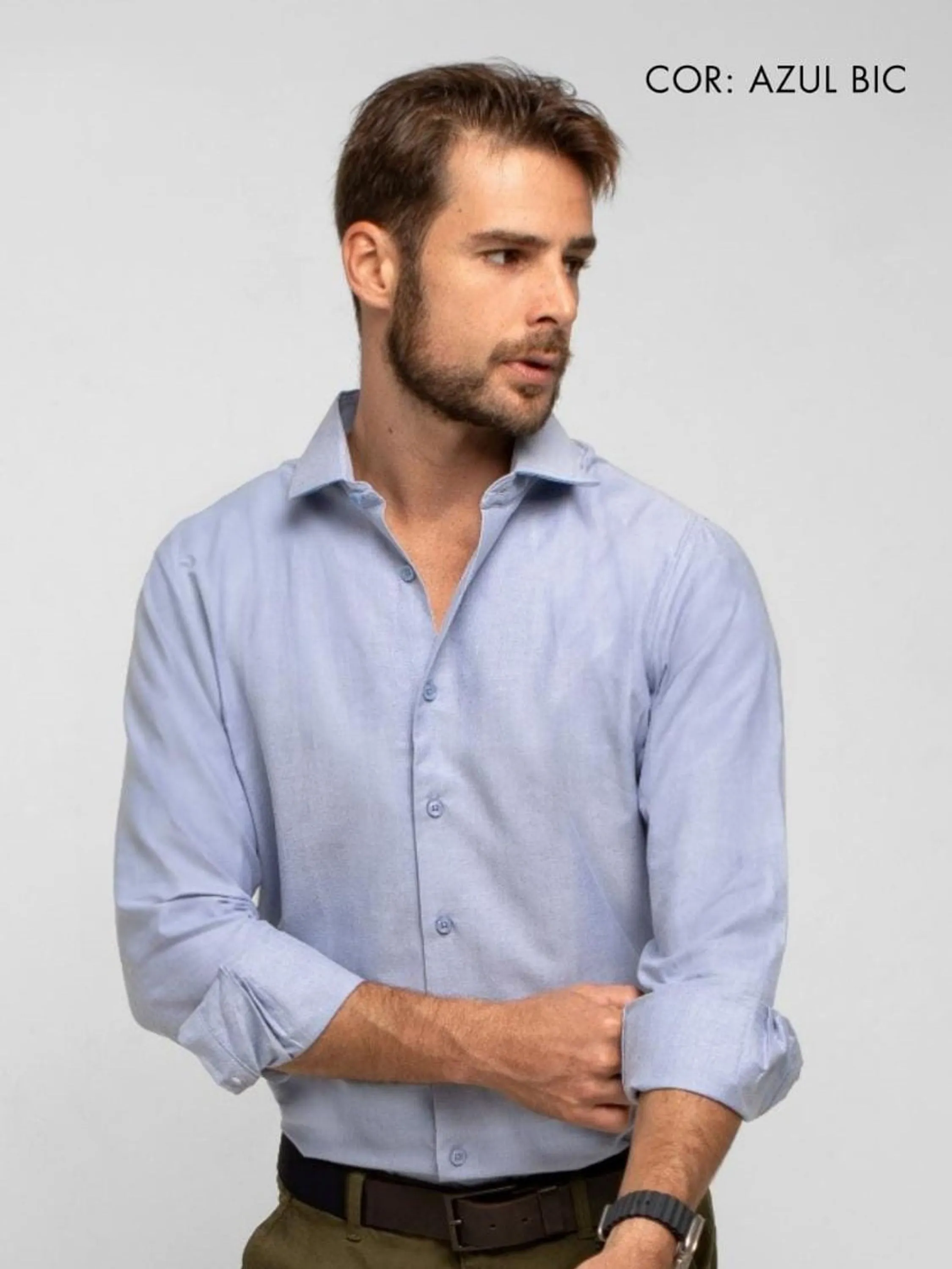 Camisa social oxiforfine