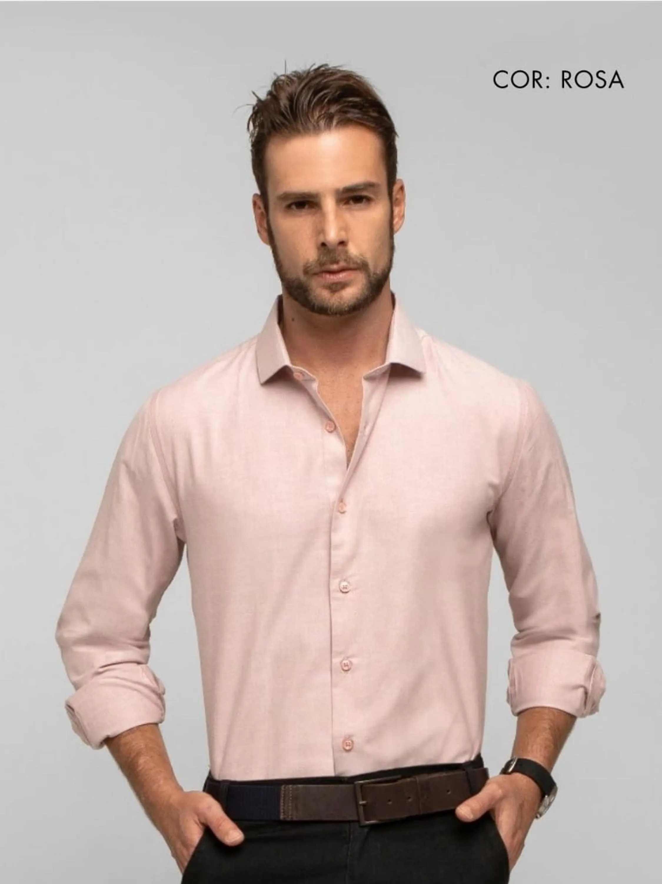 Camisa social oxiforfine