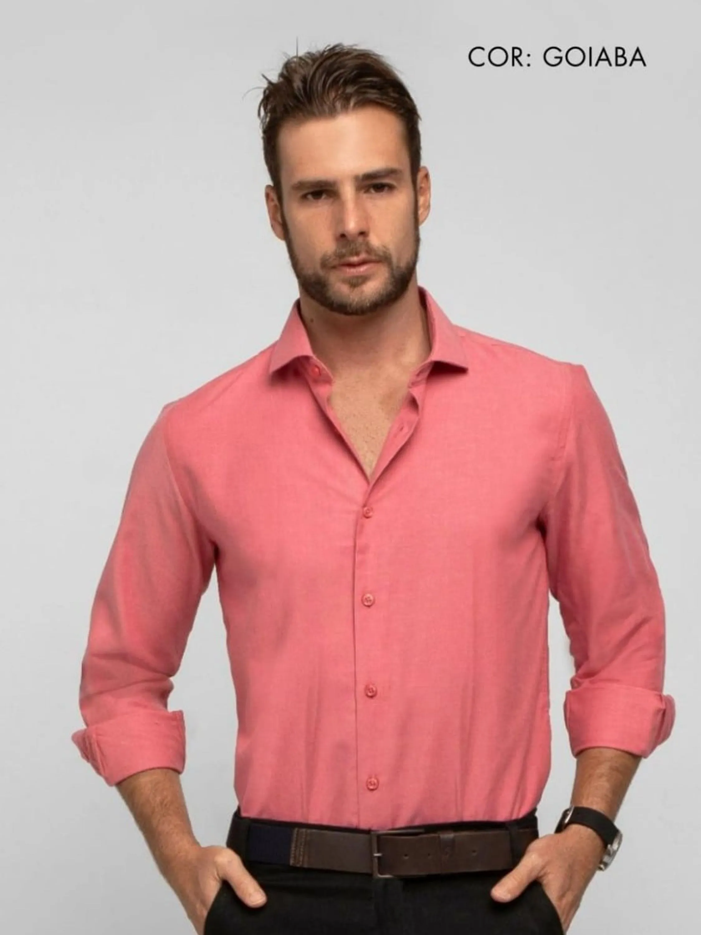 Camisa social oxiforfine