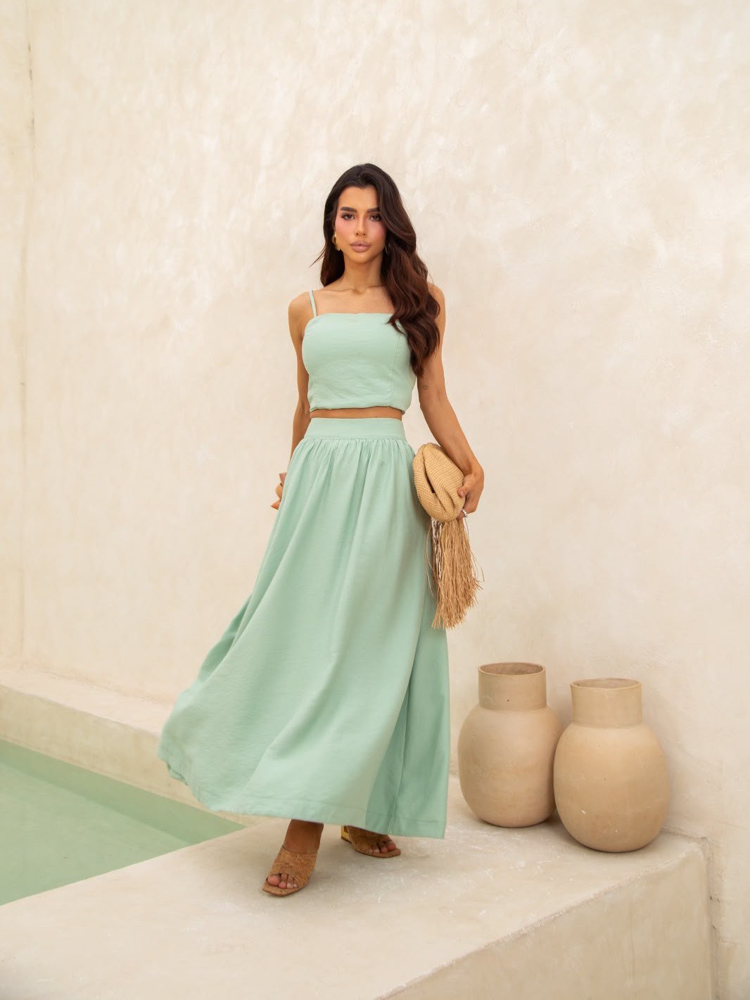 Conjunto Serena Saia Longa C/Cropped