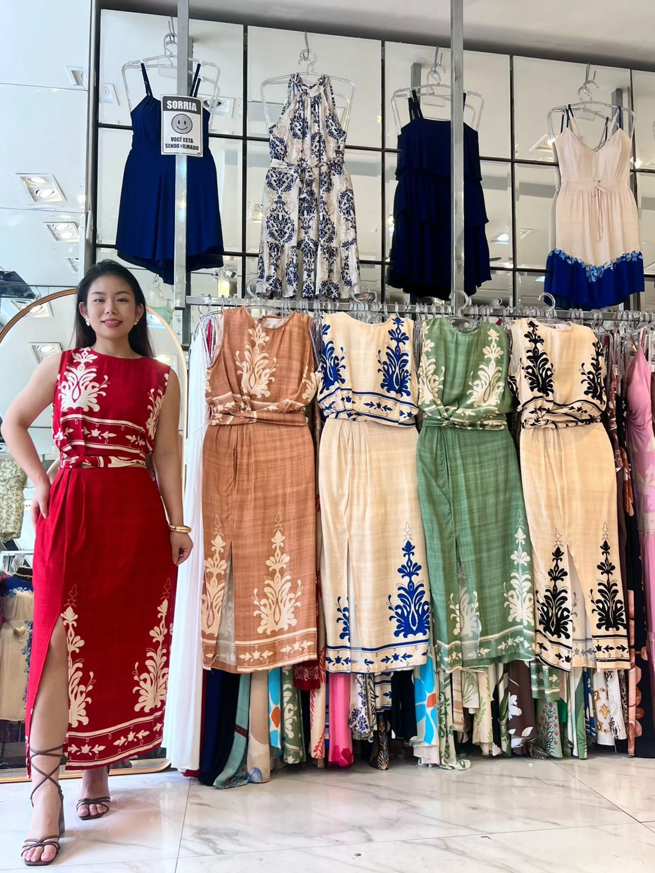 Conjunto Saia e Blusa Amarração Conjunta Cod: 180