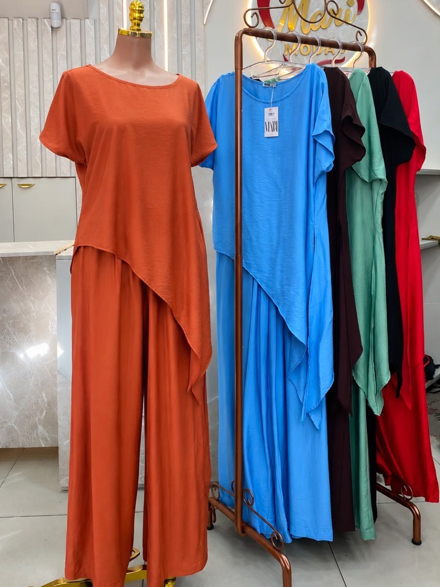 Conjunto Blusa Assimétrico C/Calça