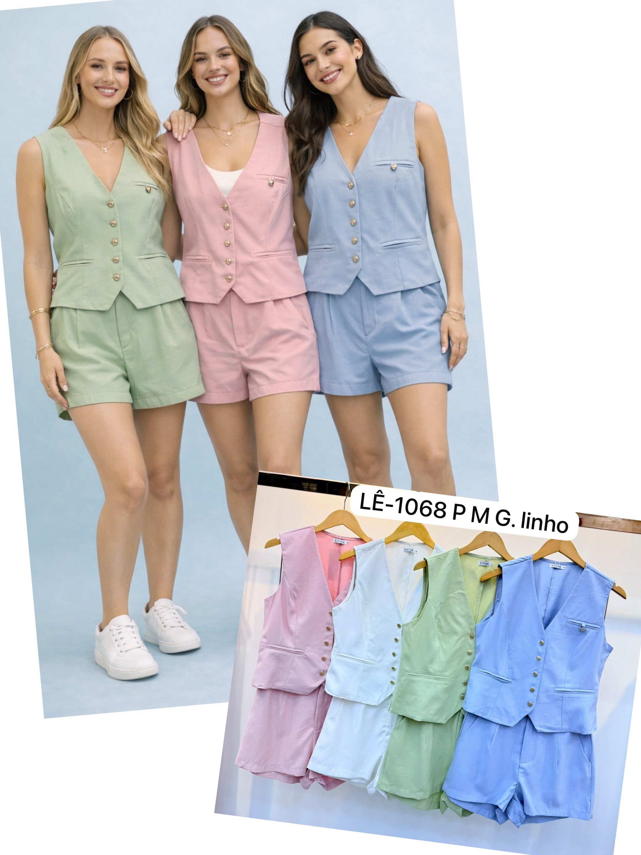 Conjunto de linho LE-1068