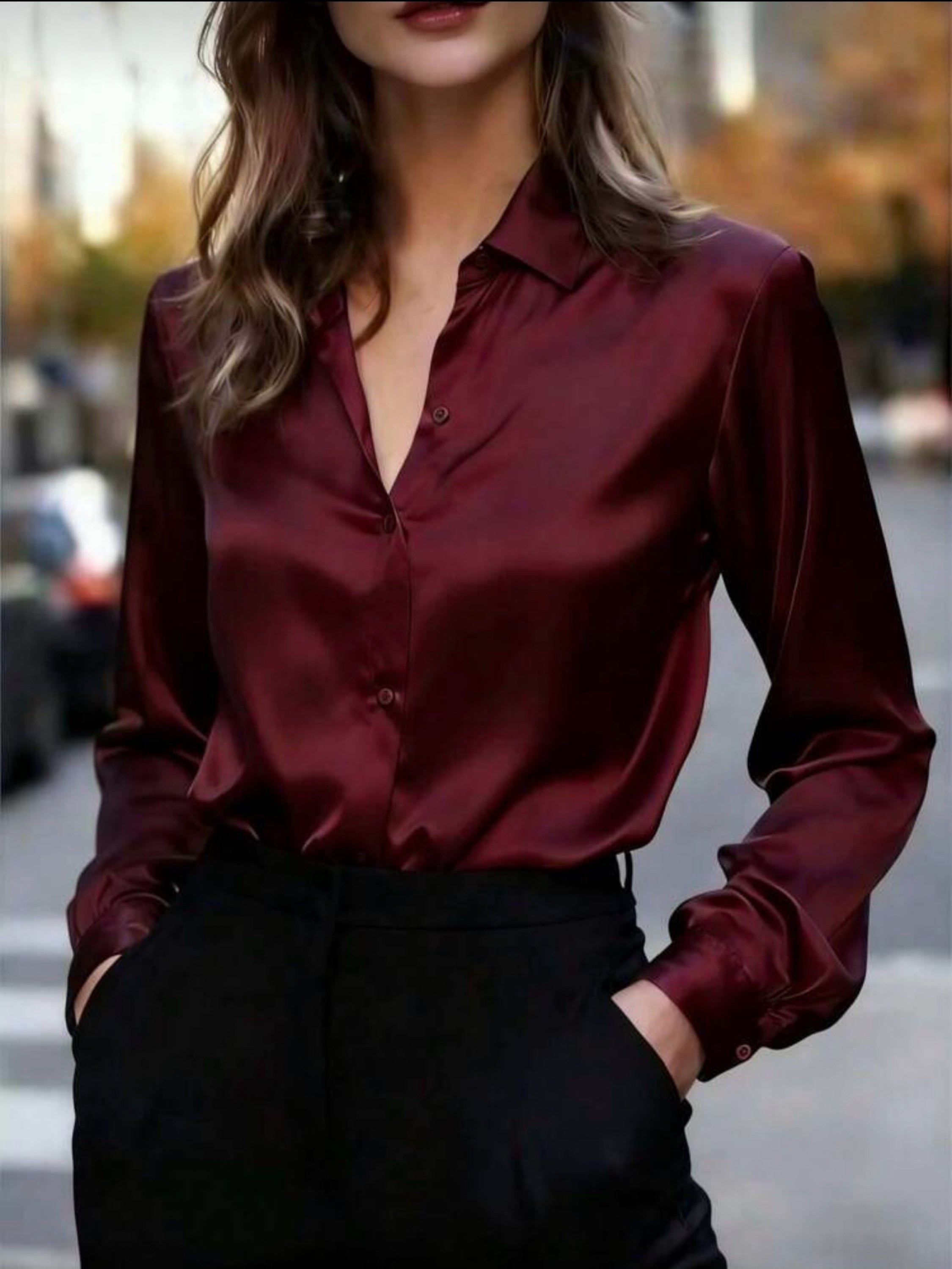 Blusa de manga longa Y151