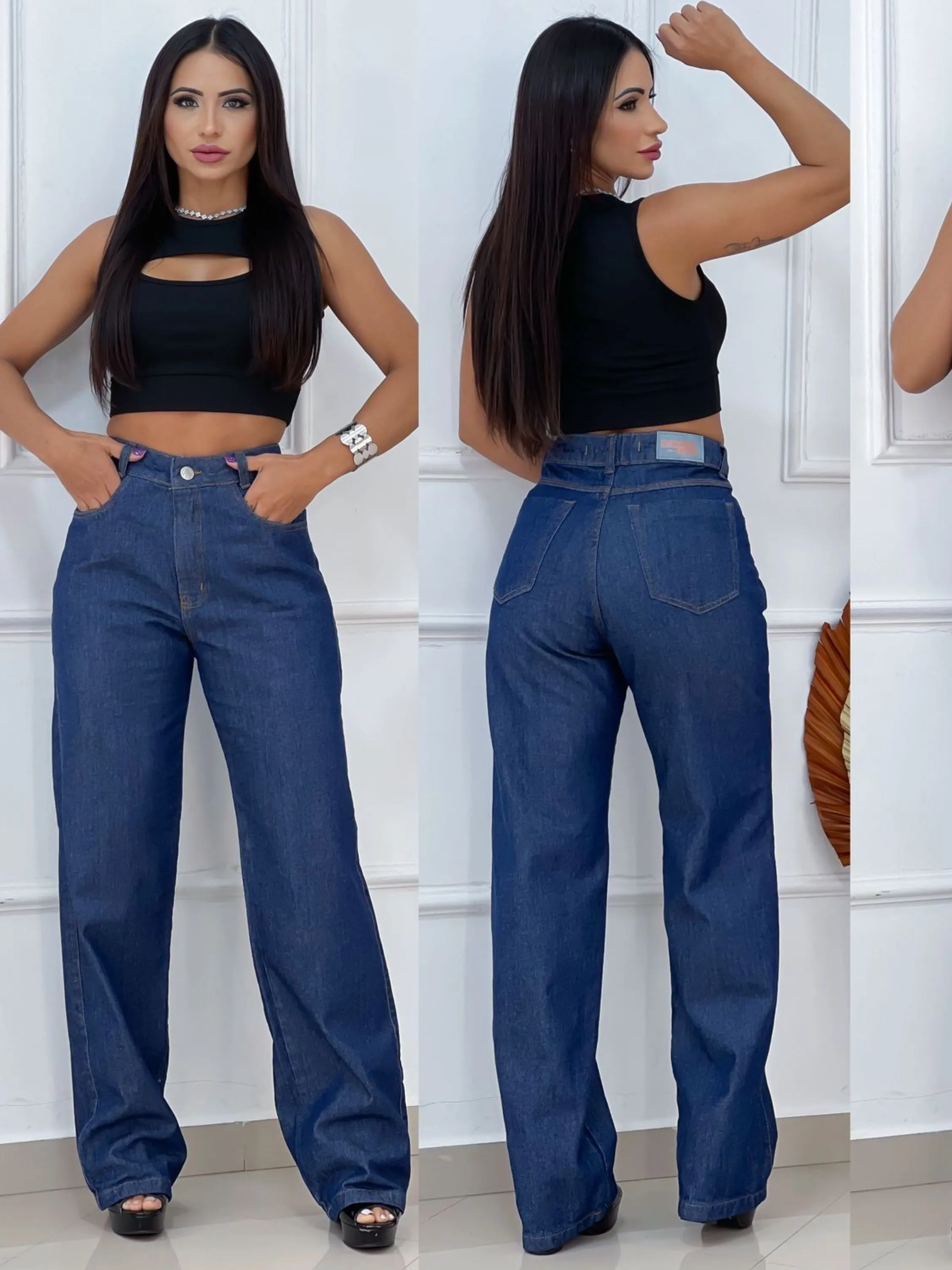 Calça jeans widleg