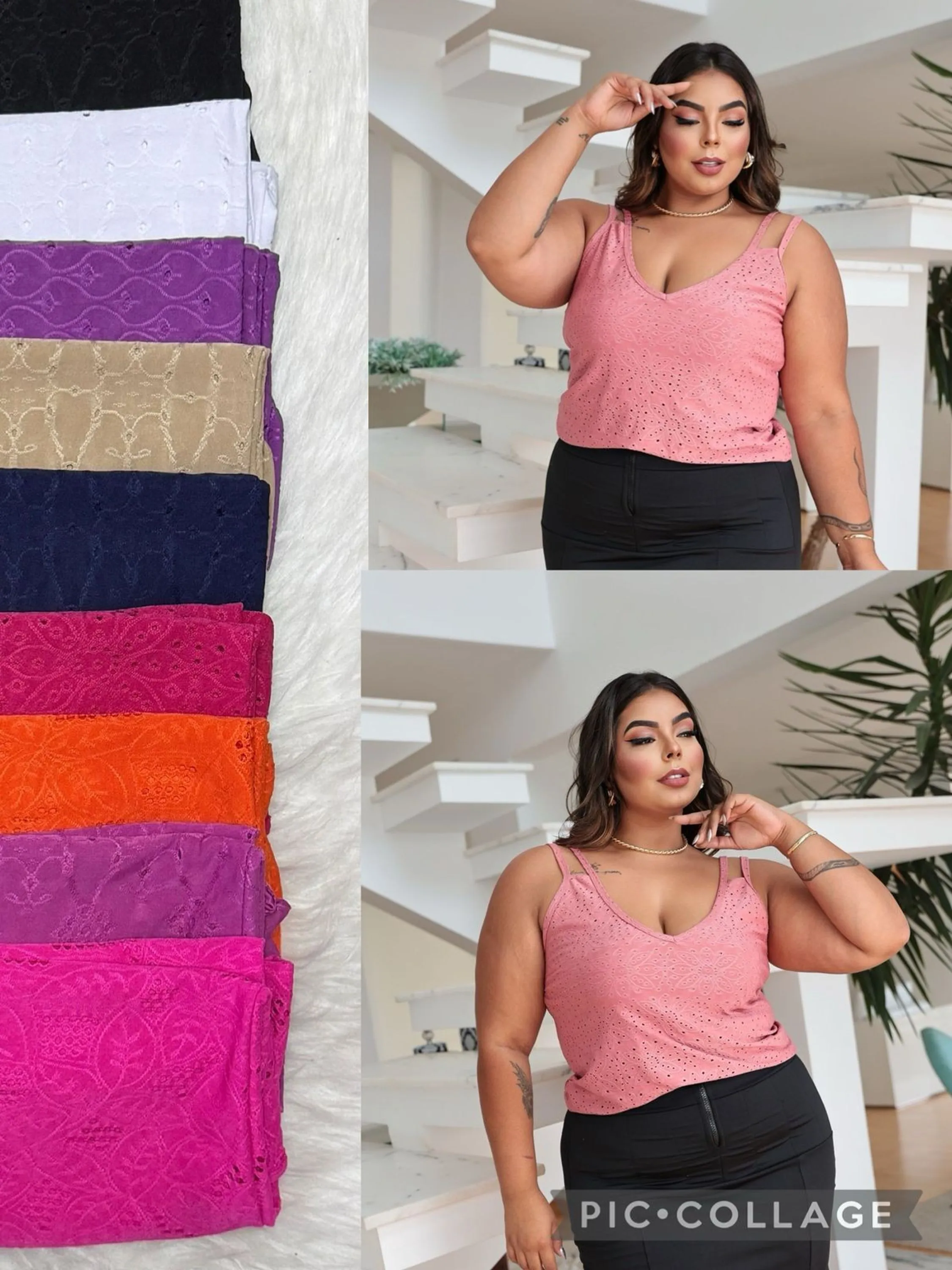 Blusa Plus Tamanho único Veste 44 ao 50