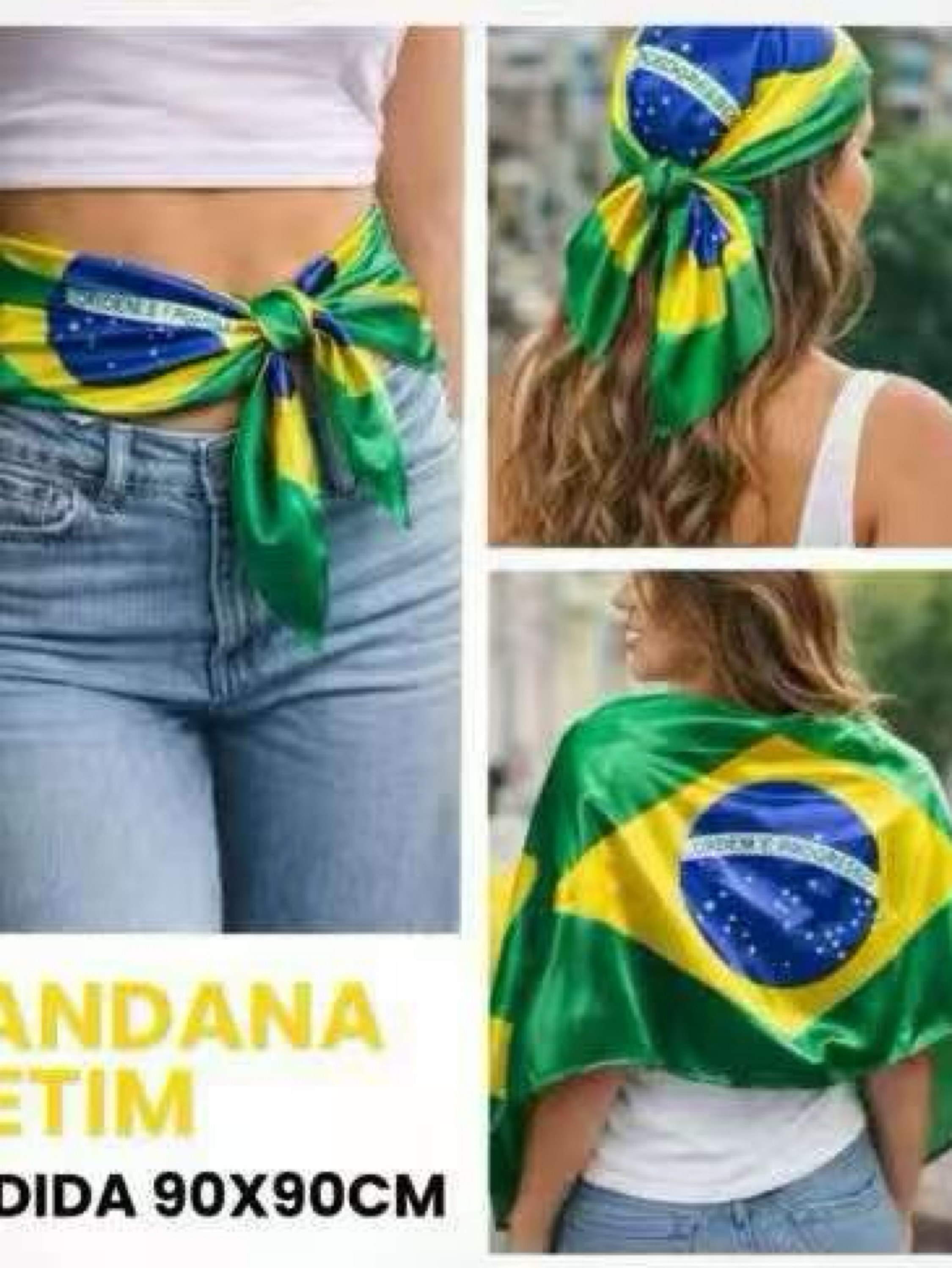Lenço Bandeira Brasil