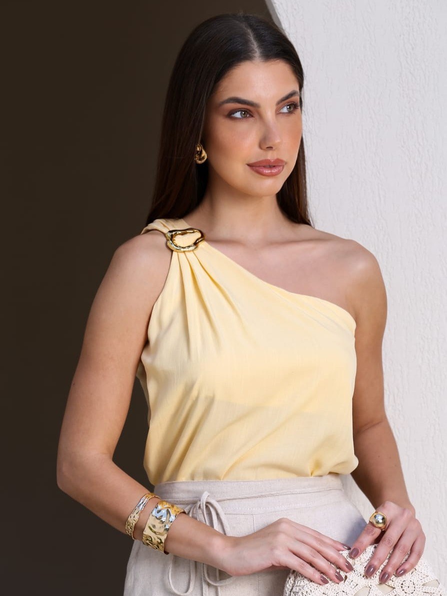 Regata Feminina Ombro Nulo Viscolinho ⭐