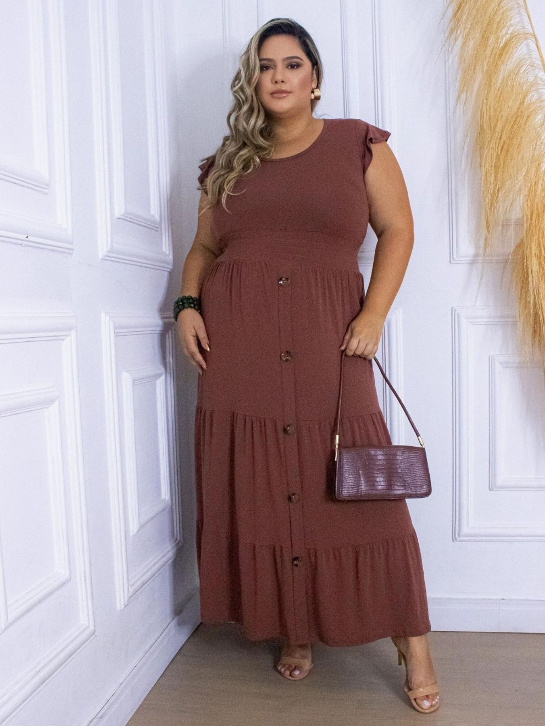 Vestido Longo Plus Size 3 Marias