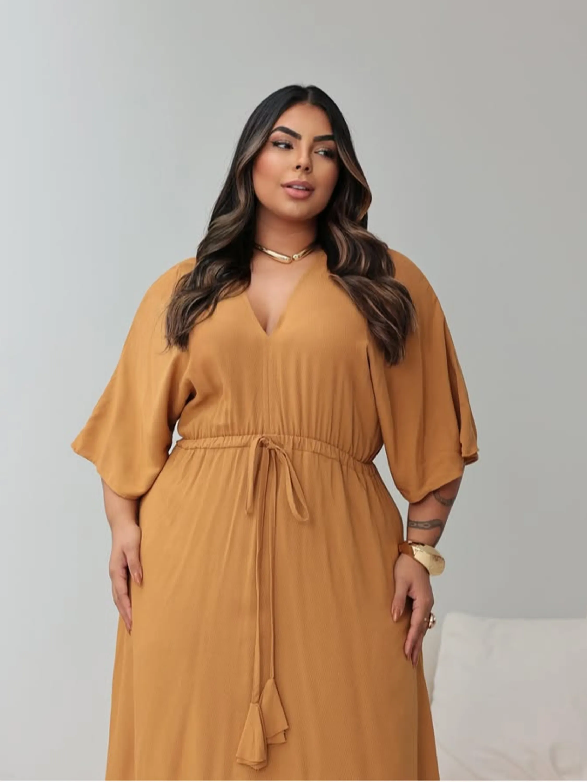 Vestido Longo Plus Size ⭐