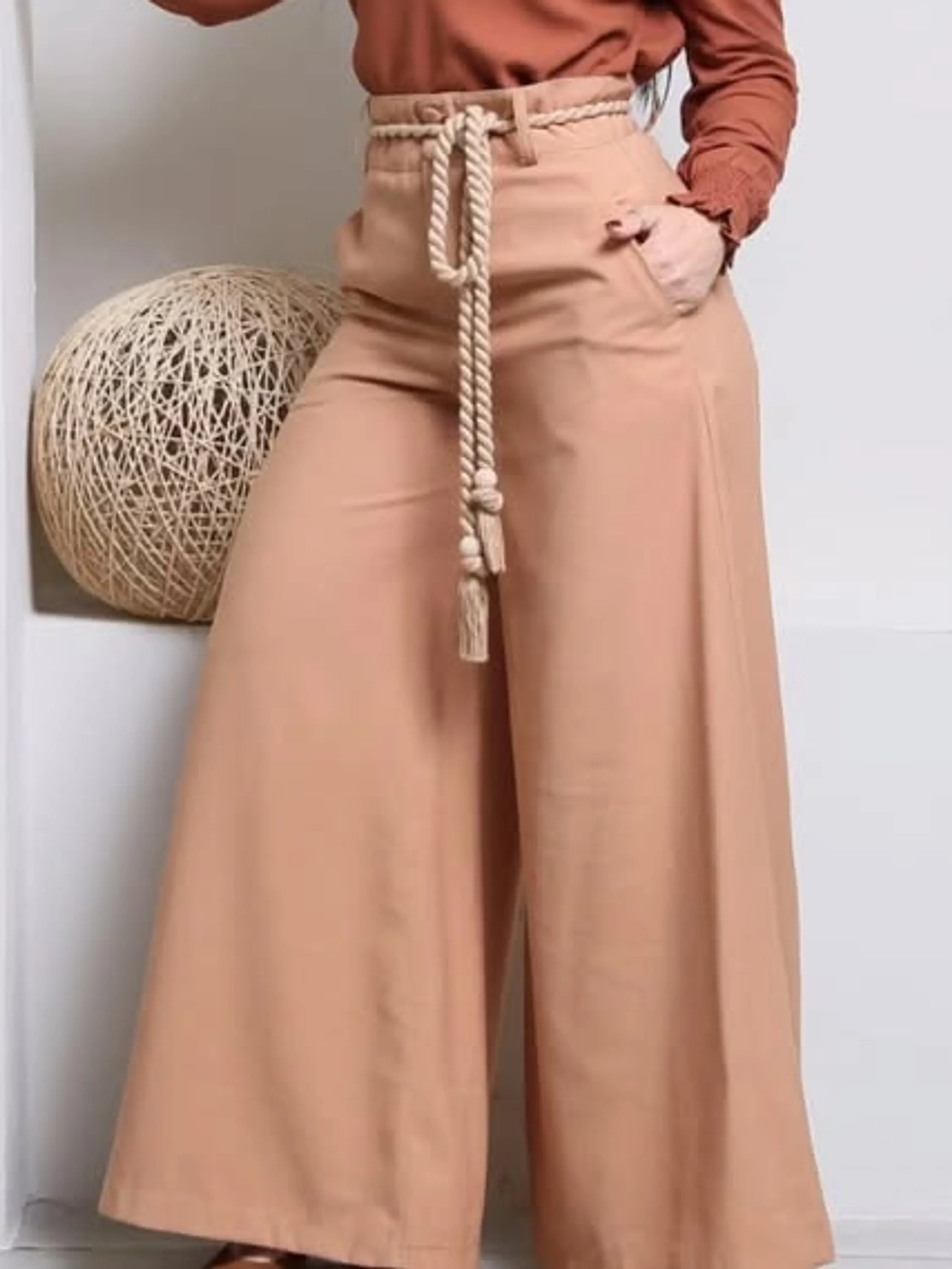 Calça Pantalona Feminina Plus Size ⭐