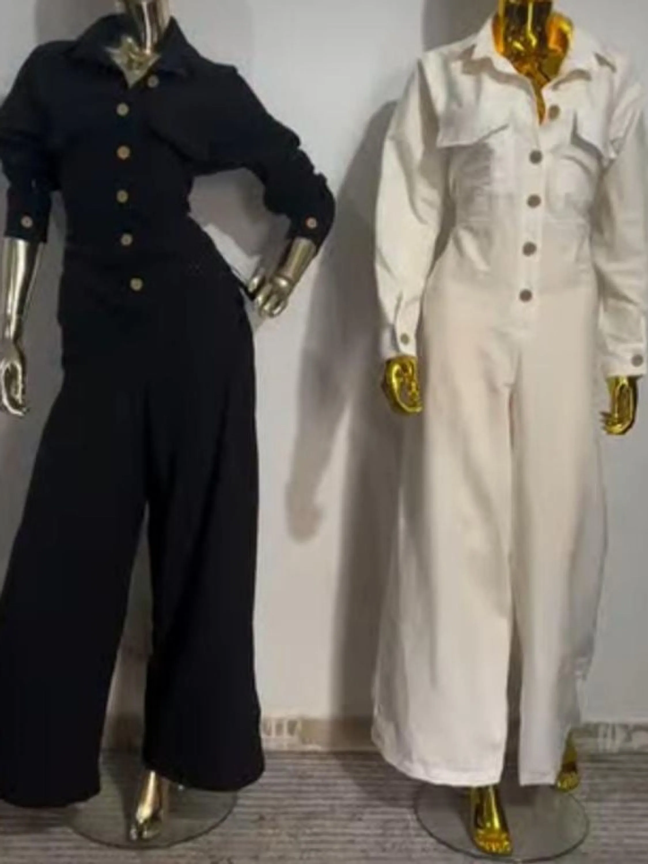 Macacão Feminino Pantalona Manga Longa ⭐