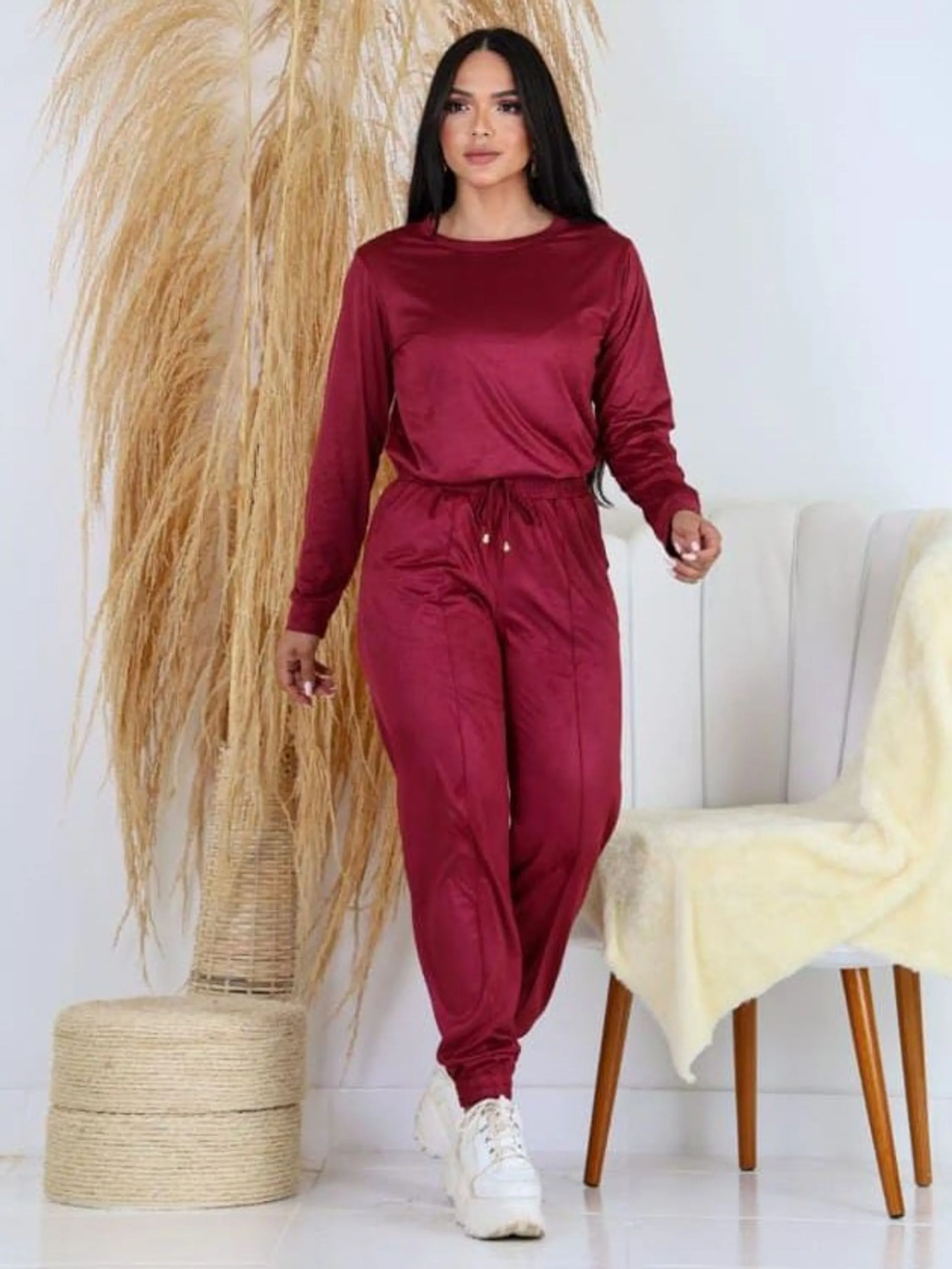Conjunto Feminino Manga Longa + Calça Jogger ⭐