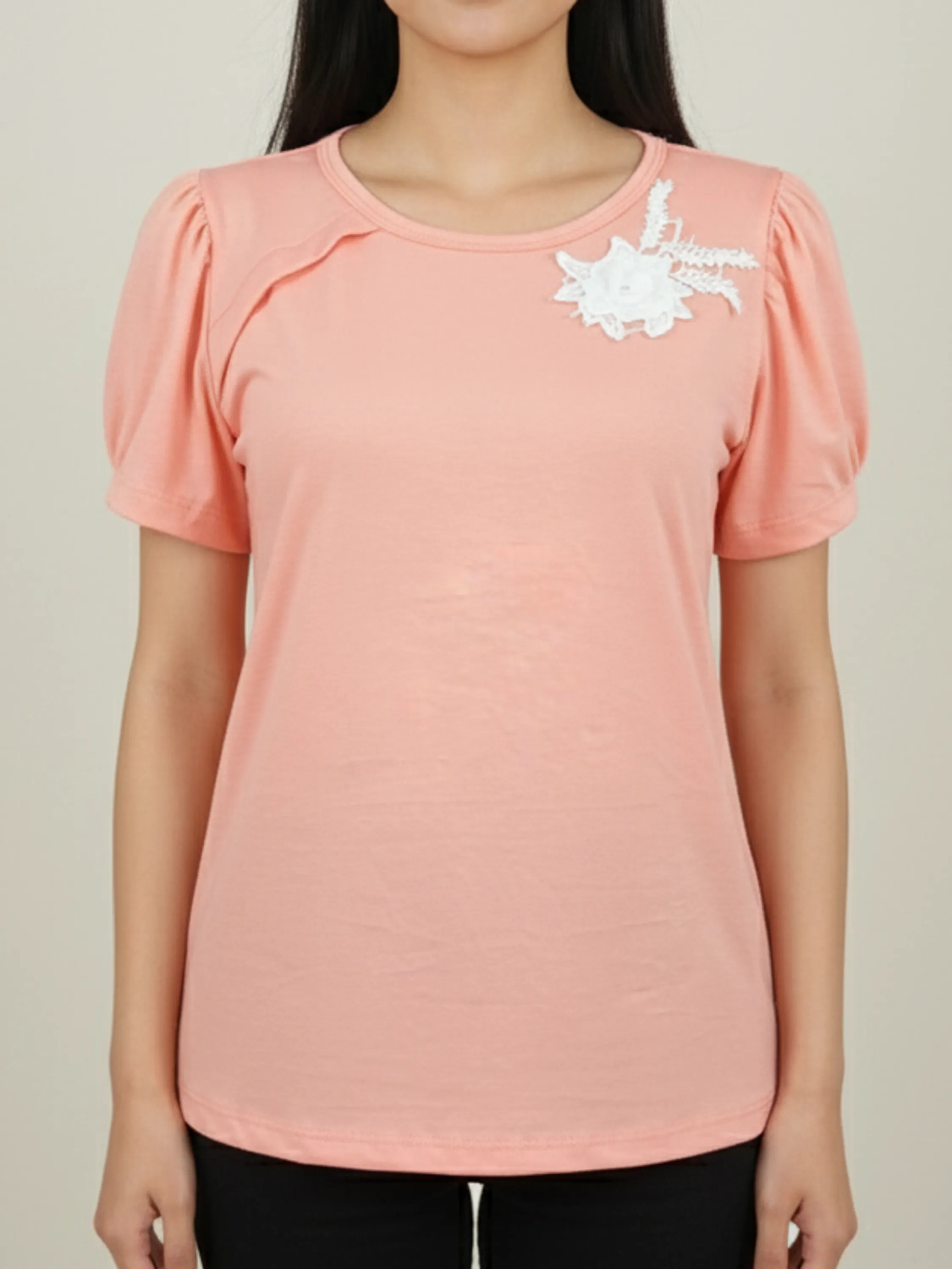 Blusa Feminina Manga Curta Viscolycra ⭐