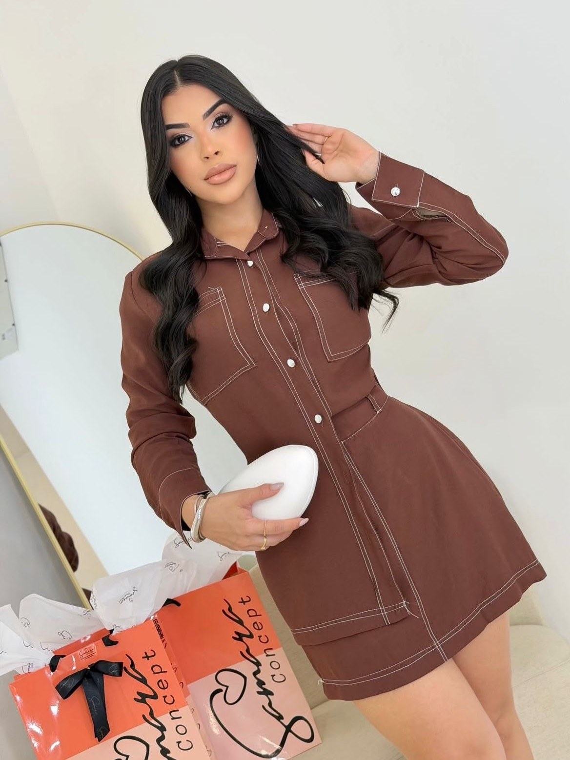 Conjunto Feminino Saia e Camisão Sensorial ⭐