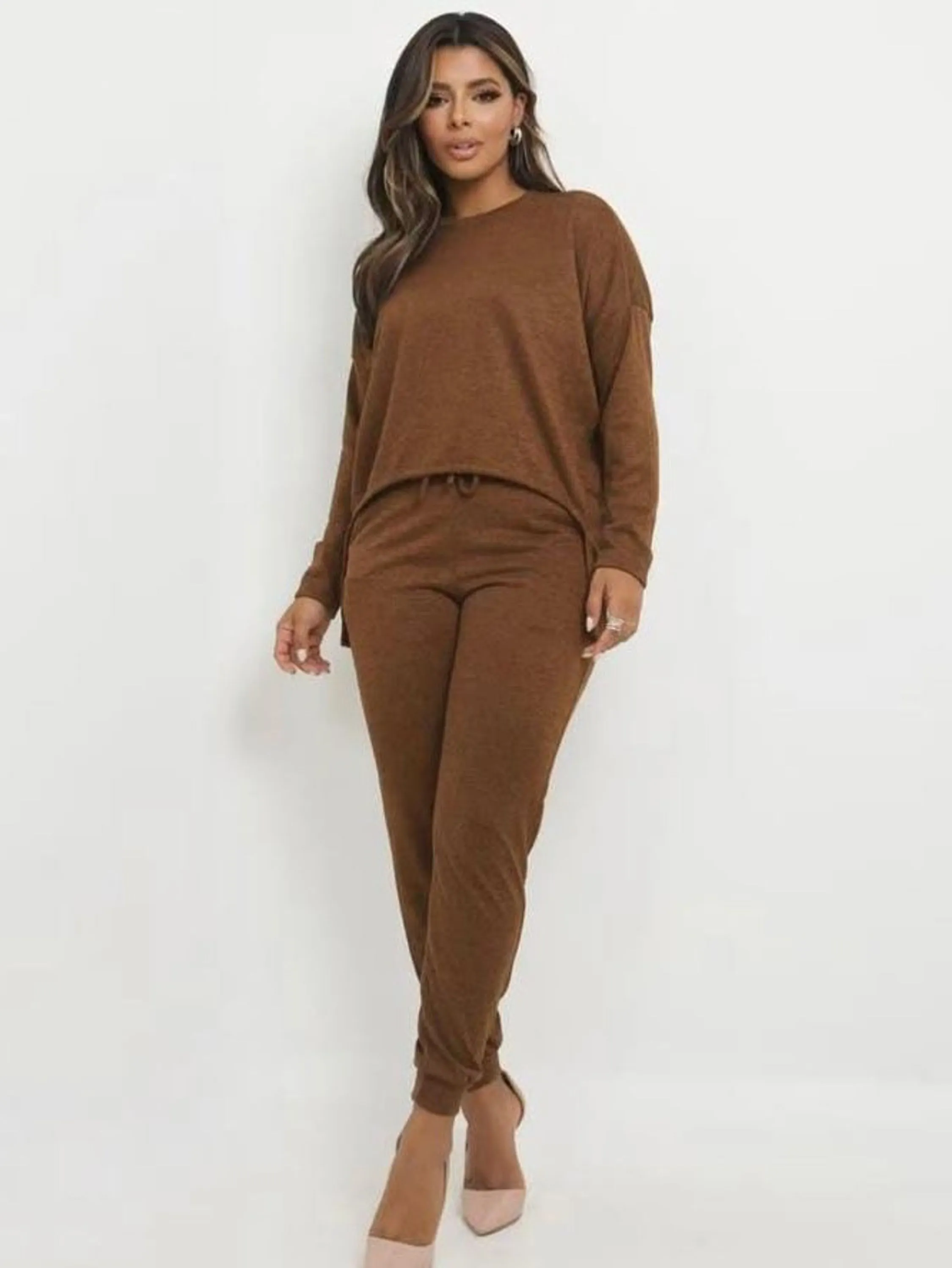 Conjunto Feminino Blusa Manga Longa + Calça ⭐