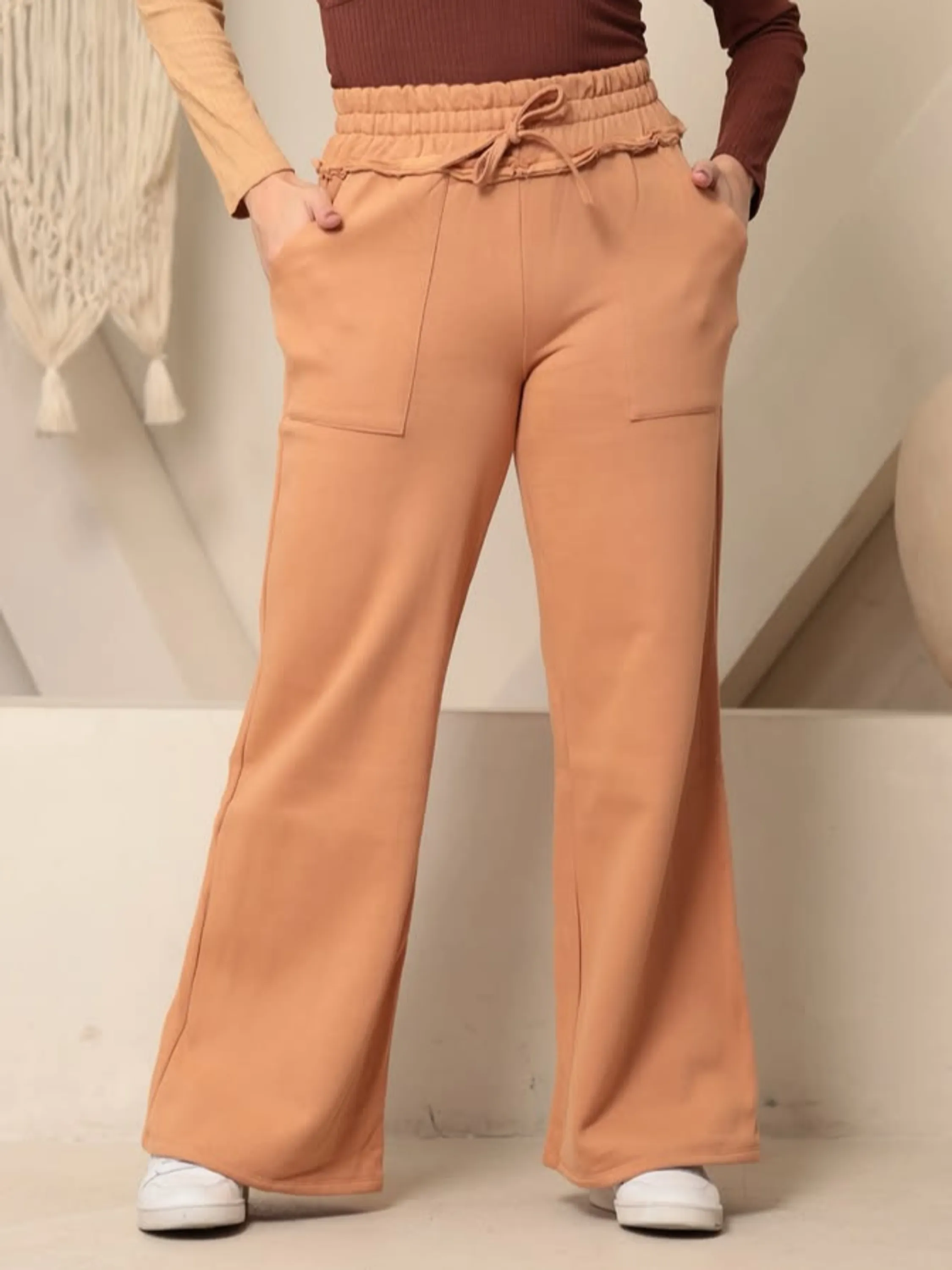 Calça Feminina Pantalona Moletom ⭐