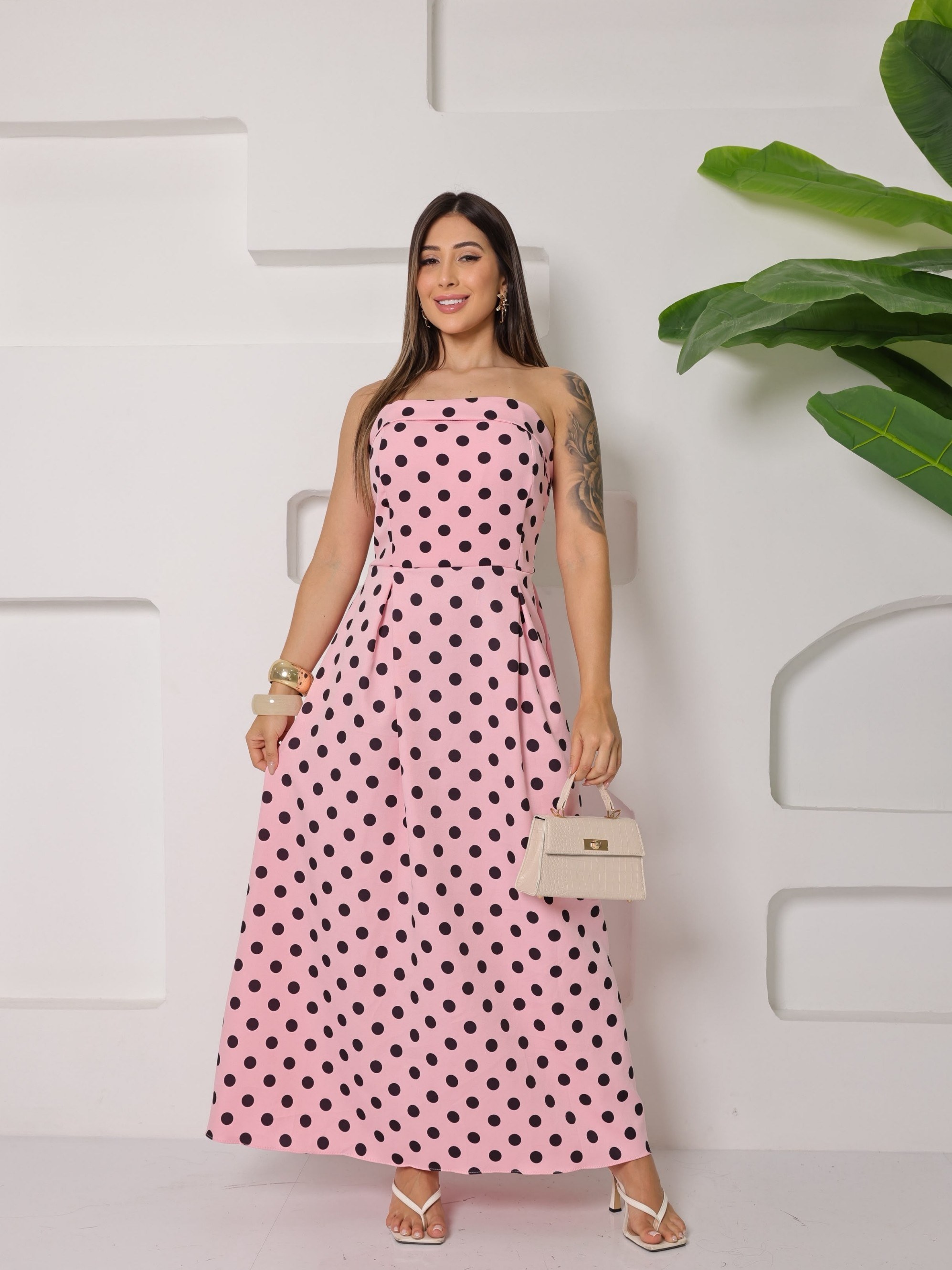 Vestido Feminino Tomara que Caia Poá