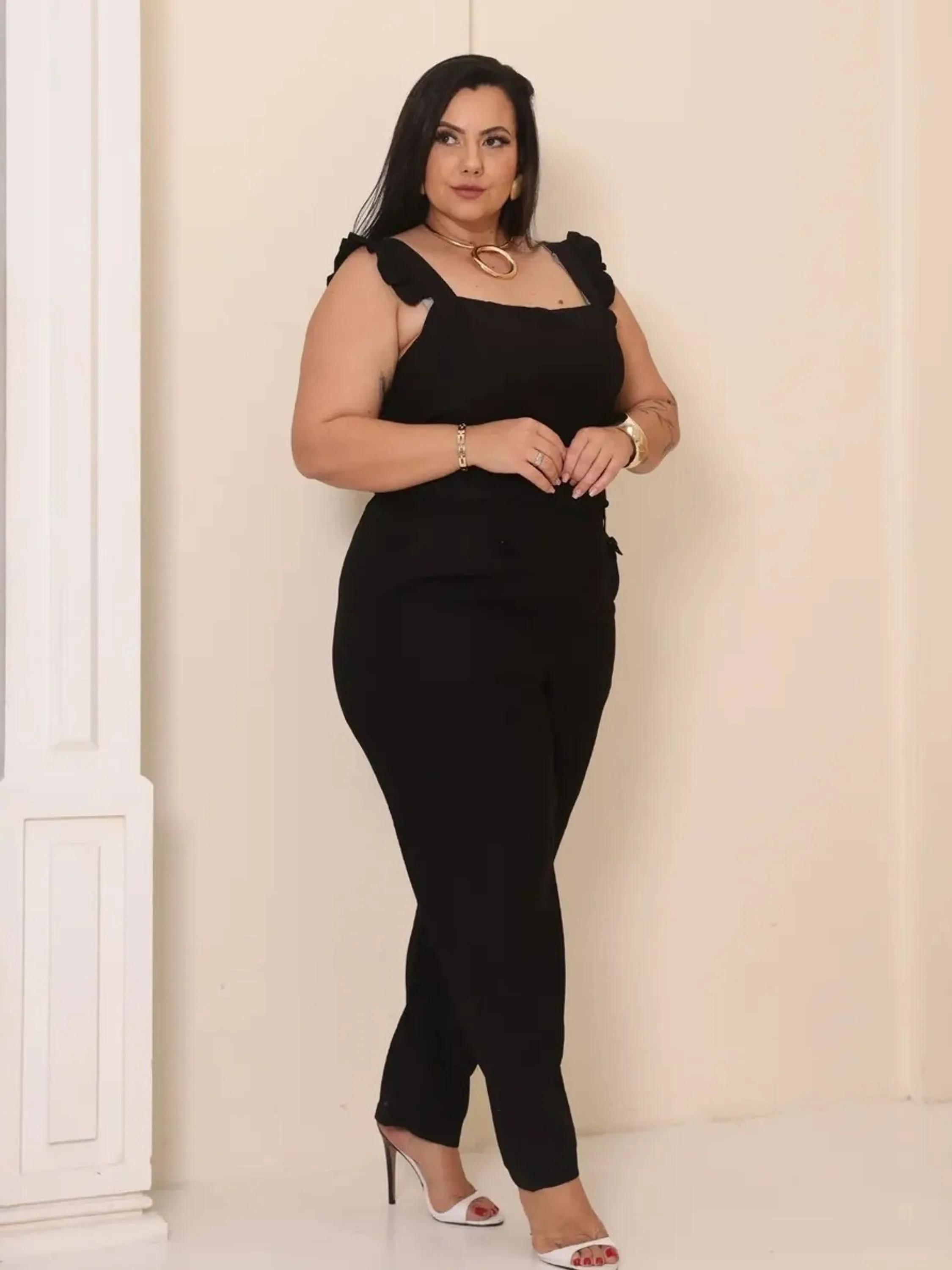 Conjunto Feminino Plus Size Alfaiataria ⭐