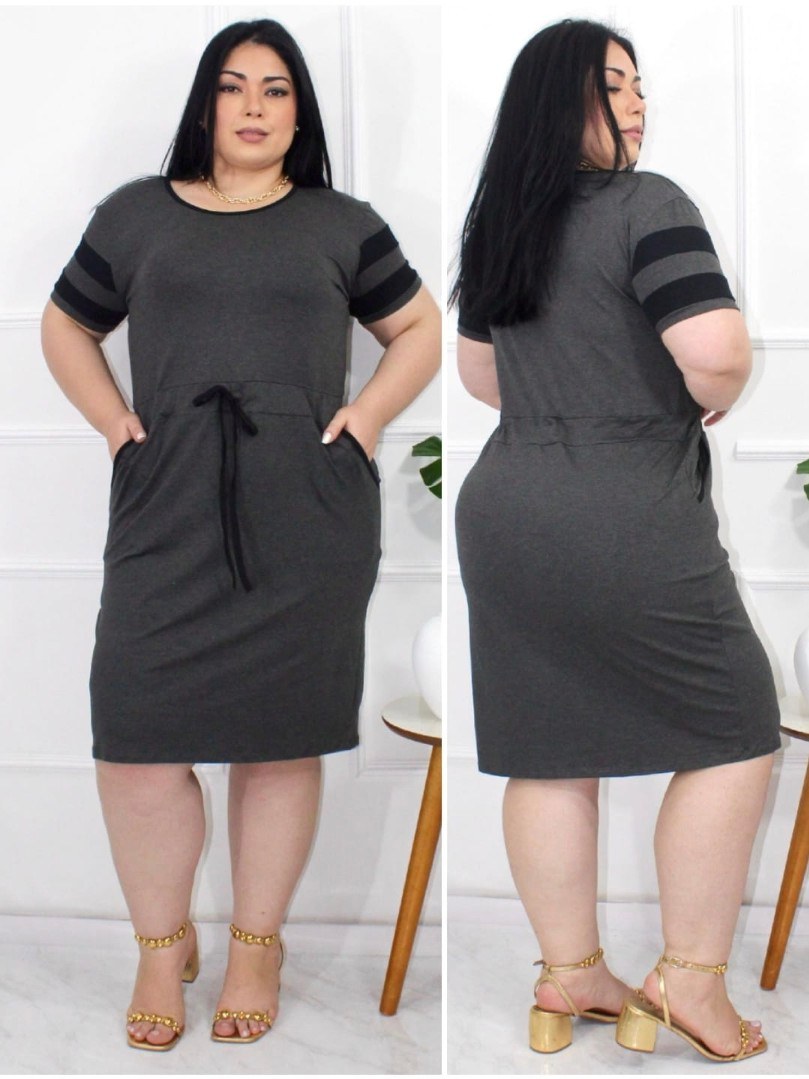 Vestido Tubinho Feminino Plus Size
