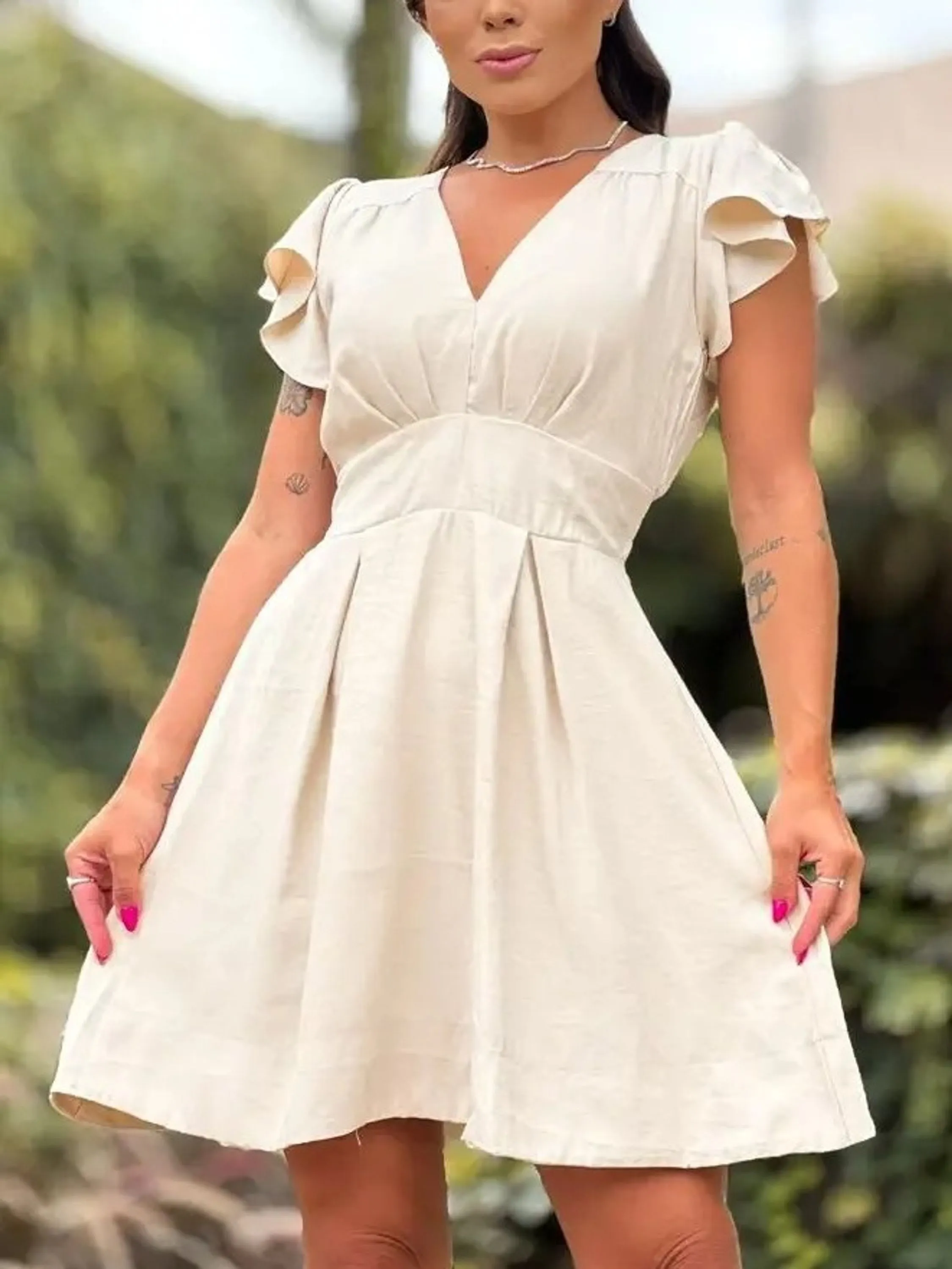 Vestido Feminino Curto Alfaiataria ⭐