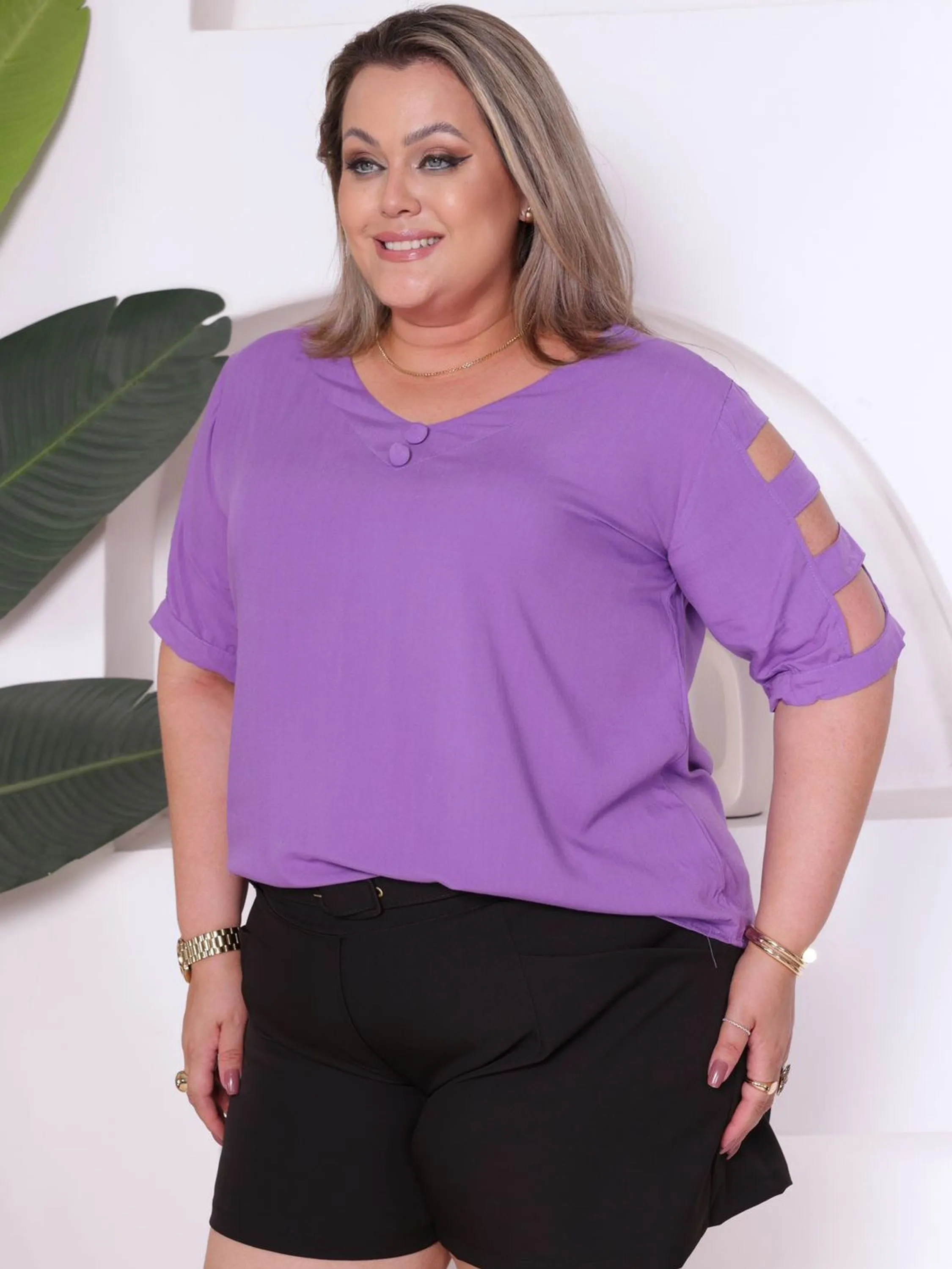 Blusa Plus Size Elegante ⭐⭐