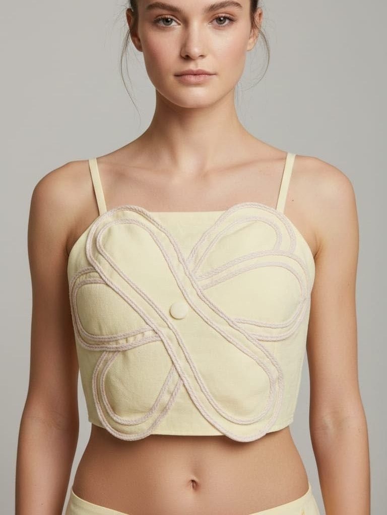 Cropped Feminino Flor Sensorial ⭐