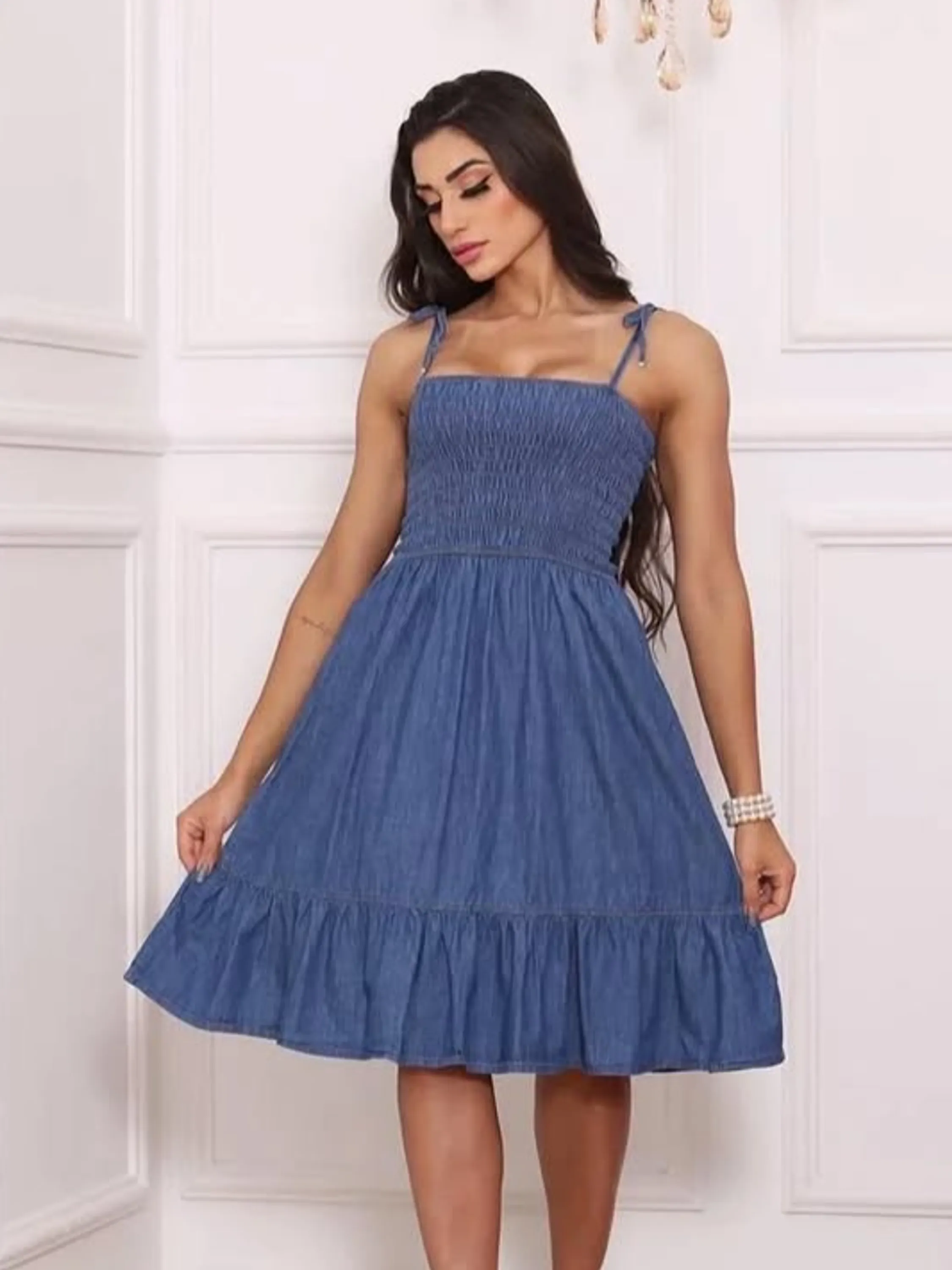 Vestido Midi Jeans ⭐