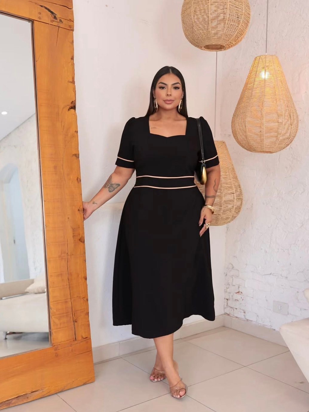 Vestido Feminino Moda Evangélica Plus Size