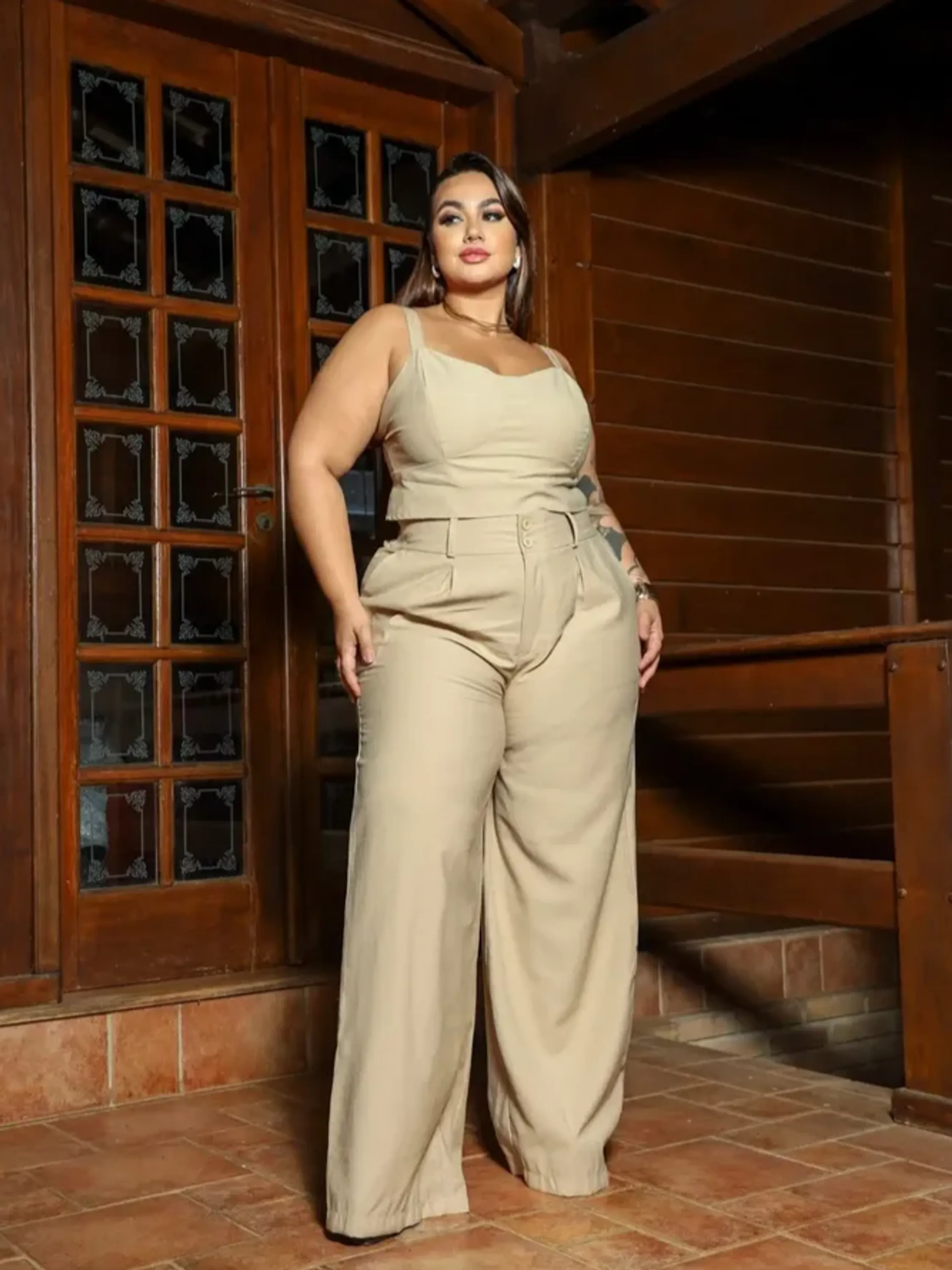 Conjunto Feminino Alfaiataria Plus Size ⭐