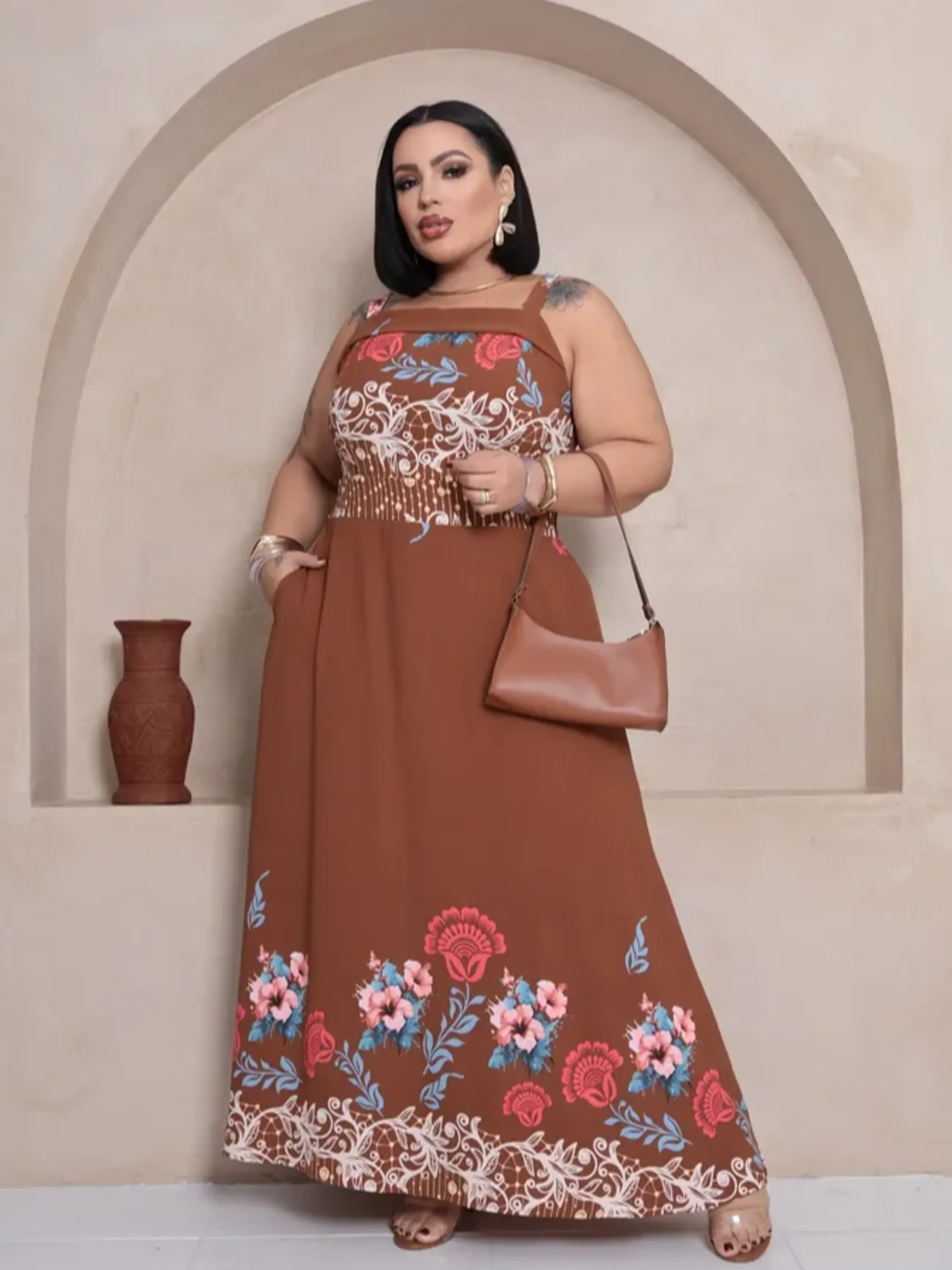 Vestido Longo Plus Size ⭐