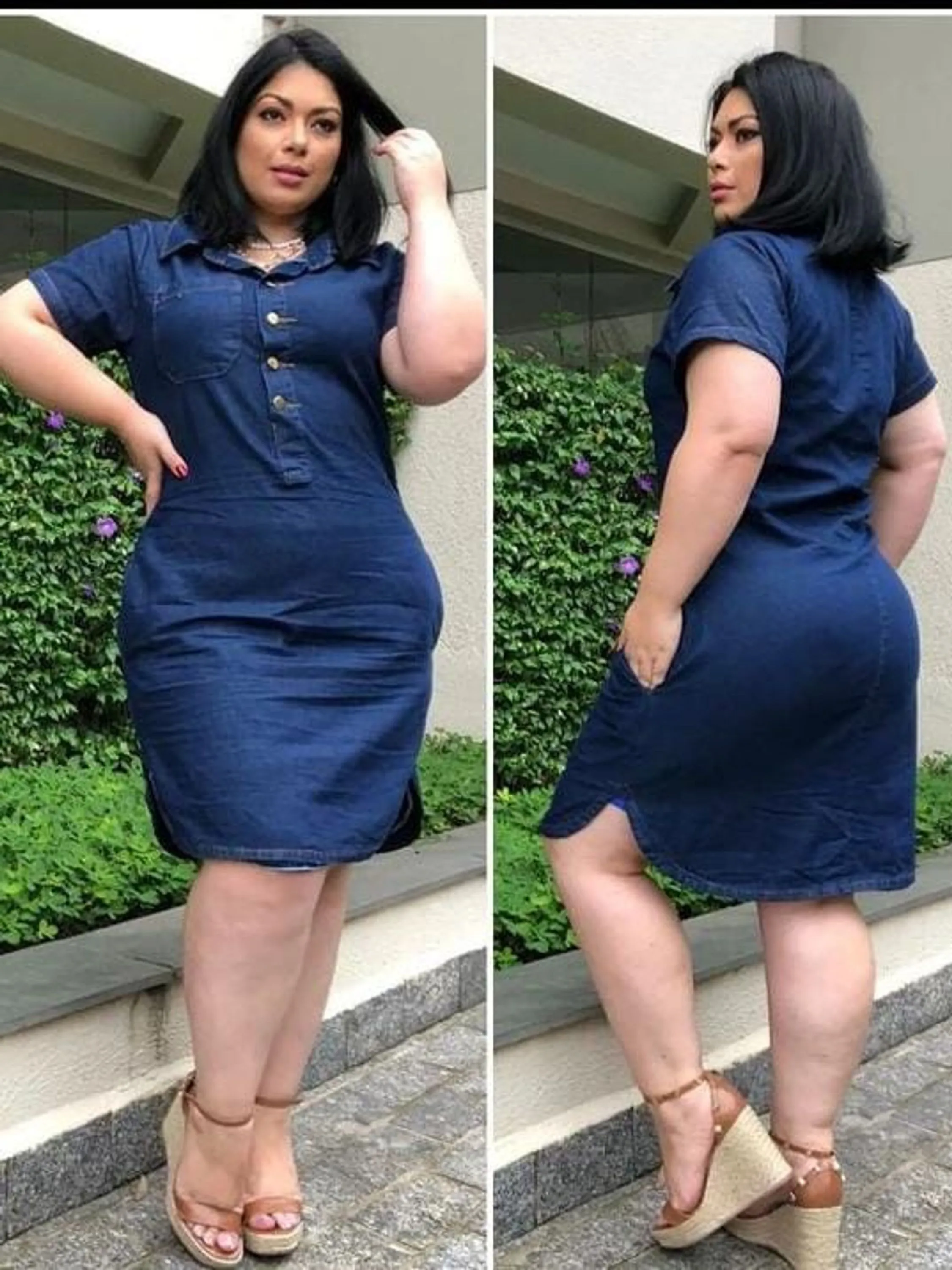 Vestido Plus Size Jeans ✨